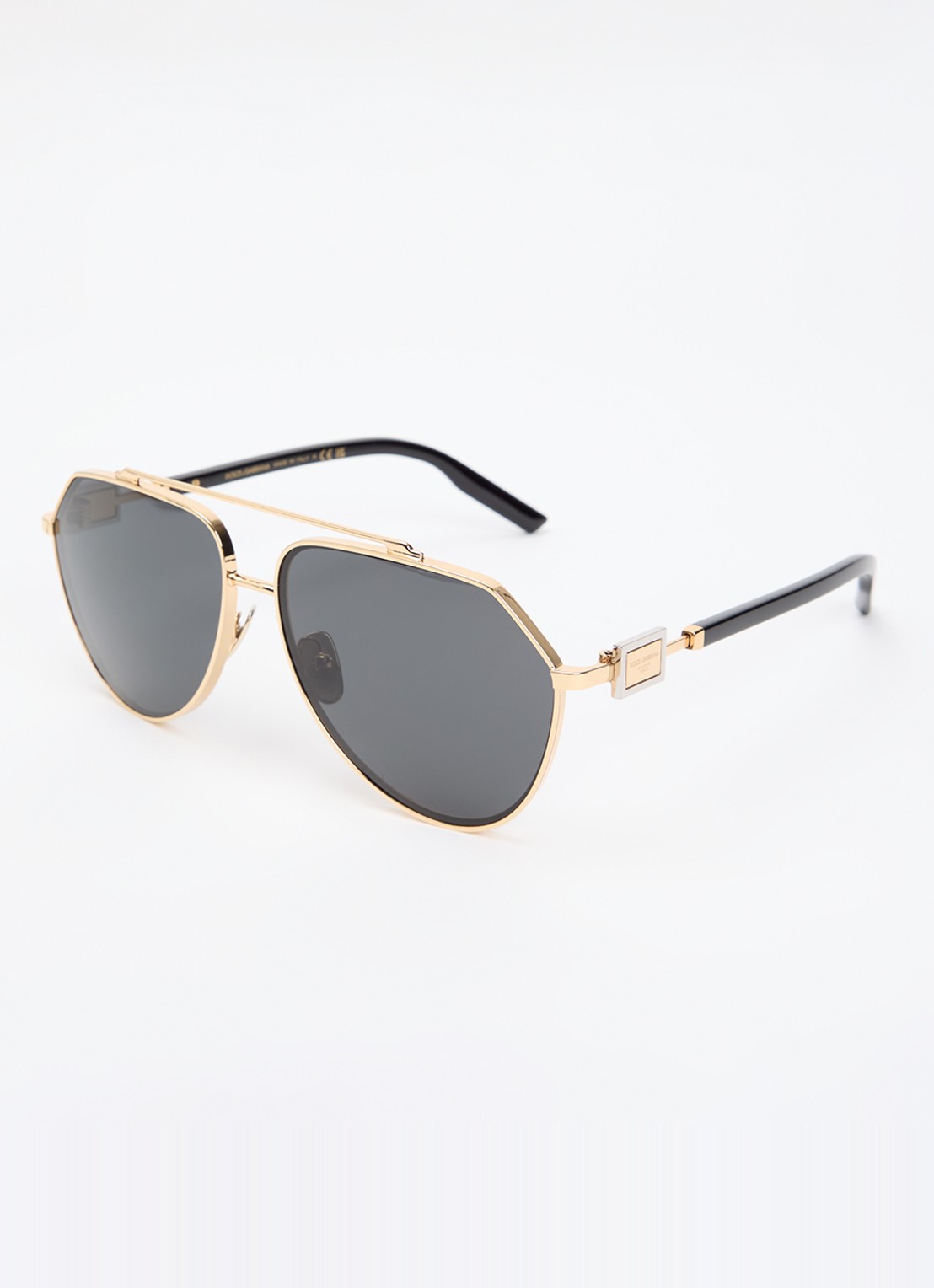 Dolce & Gabbana Piloten zonnebril DG2315   - voorkant zwart