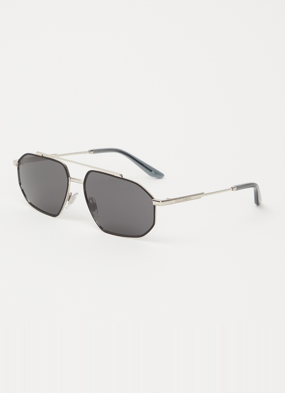 Dolce & Gabbana Piloten zonnebril DG2328 - voorkant zilver