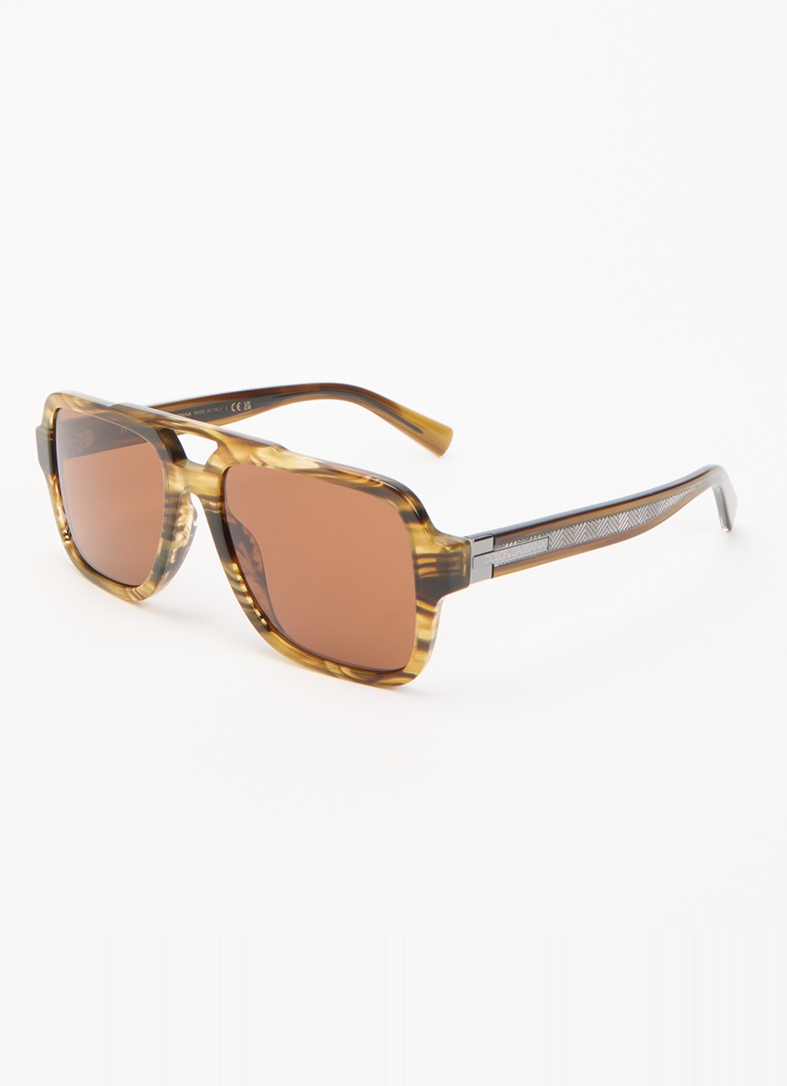 Dolce & Gabbana Piloten zonnebril DG4544 - voorkant 4 olijfgroen