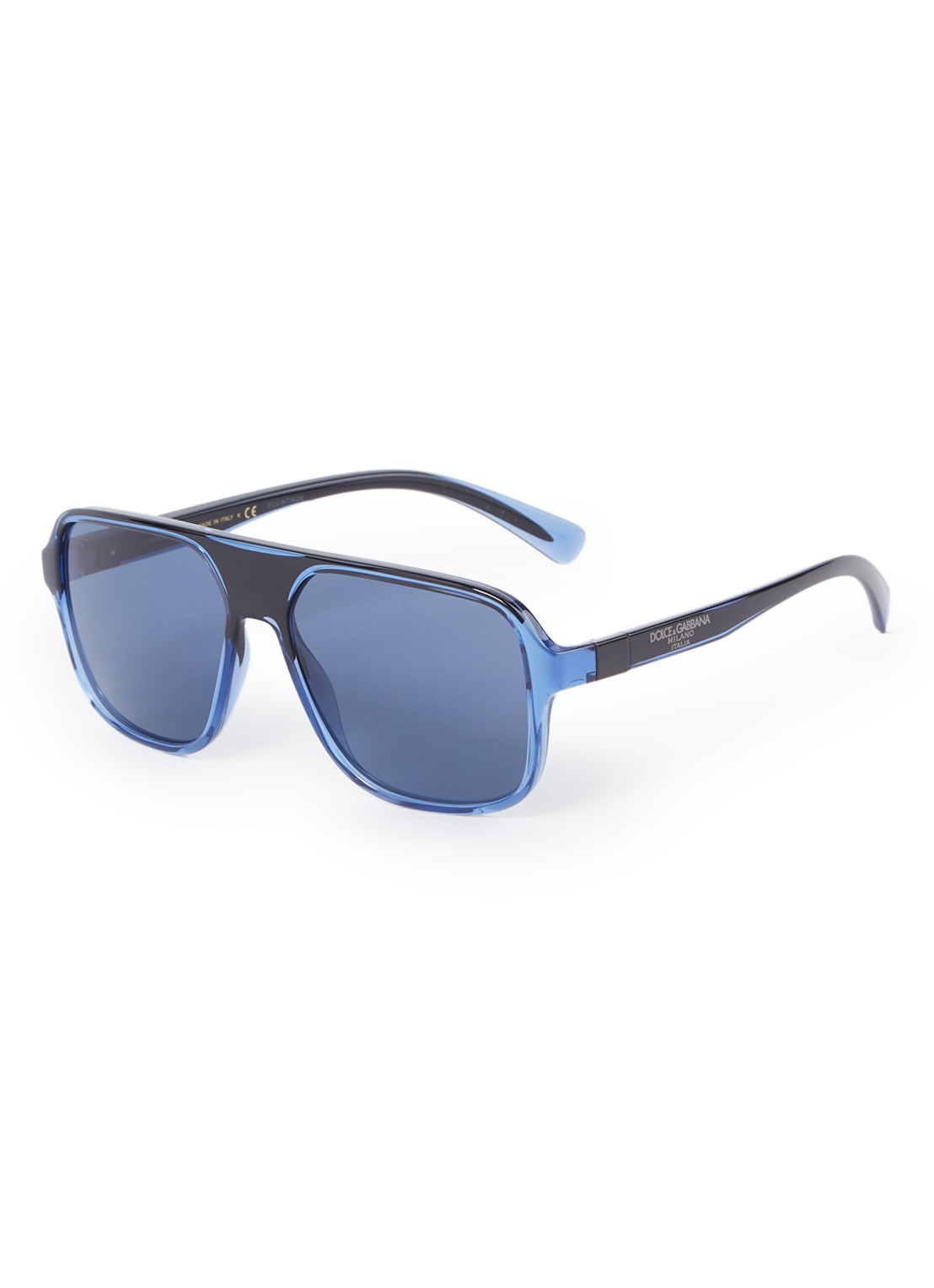 Dolce & Gabbana Piloten zonnebril DG6134 - voorkant middenblauw