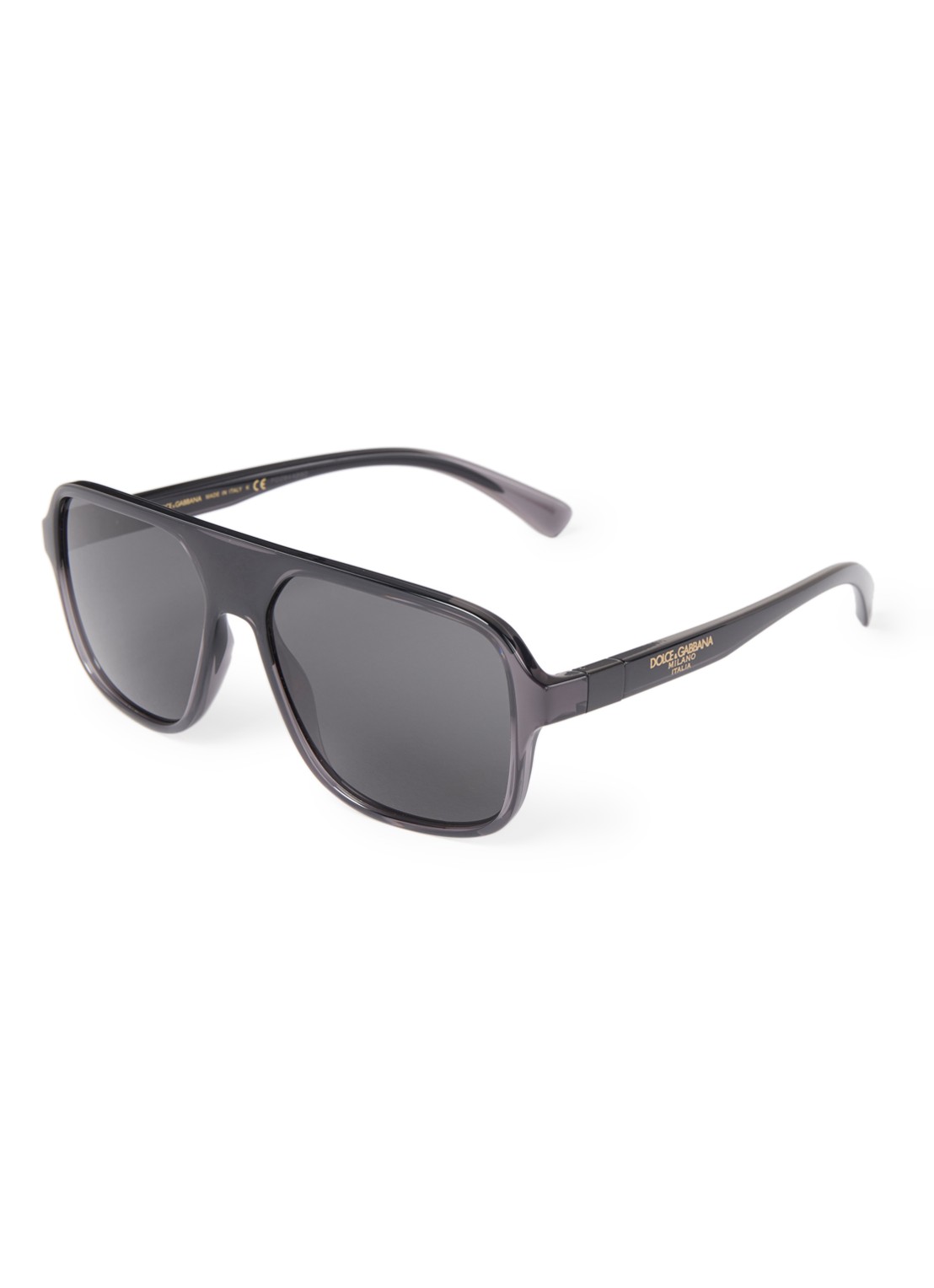 Dolce & Gabbana Piloten zonnebril DG6134 - voorkant zwart