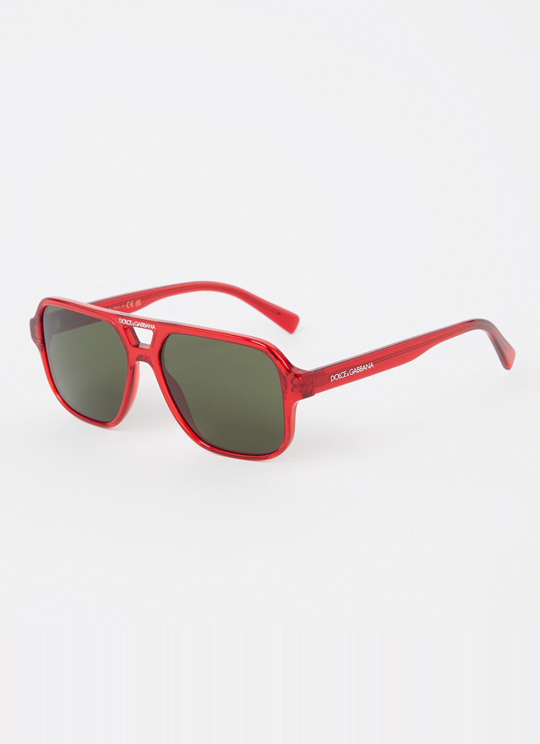Dolce & Gabbana Piloten zonnebril DX4003 - voorkant rood