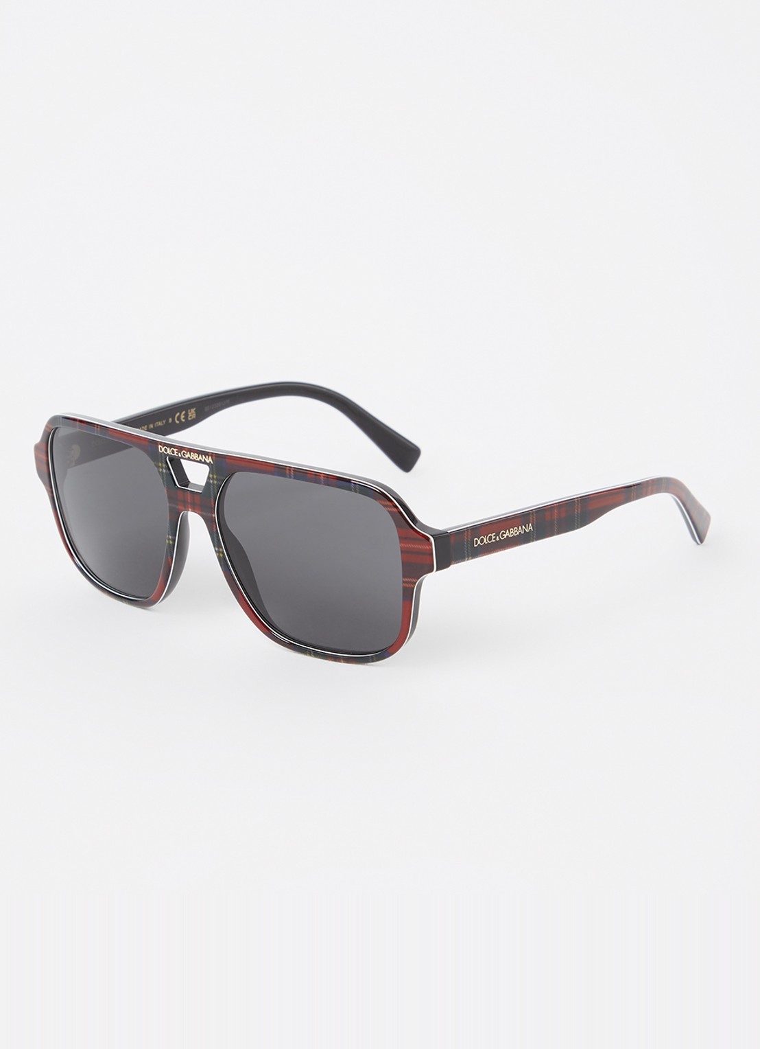 Dolce & Gabbana Piloten zonnebril DX4003 - voorkant 4 donkerrood