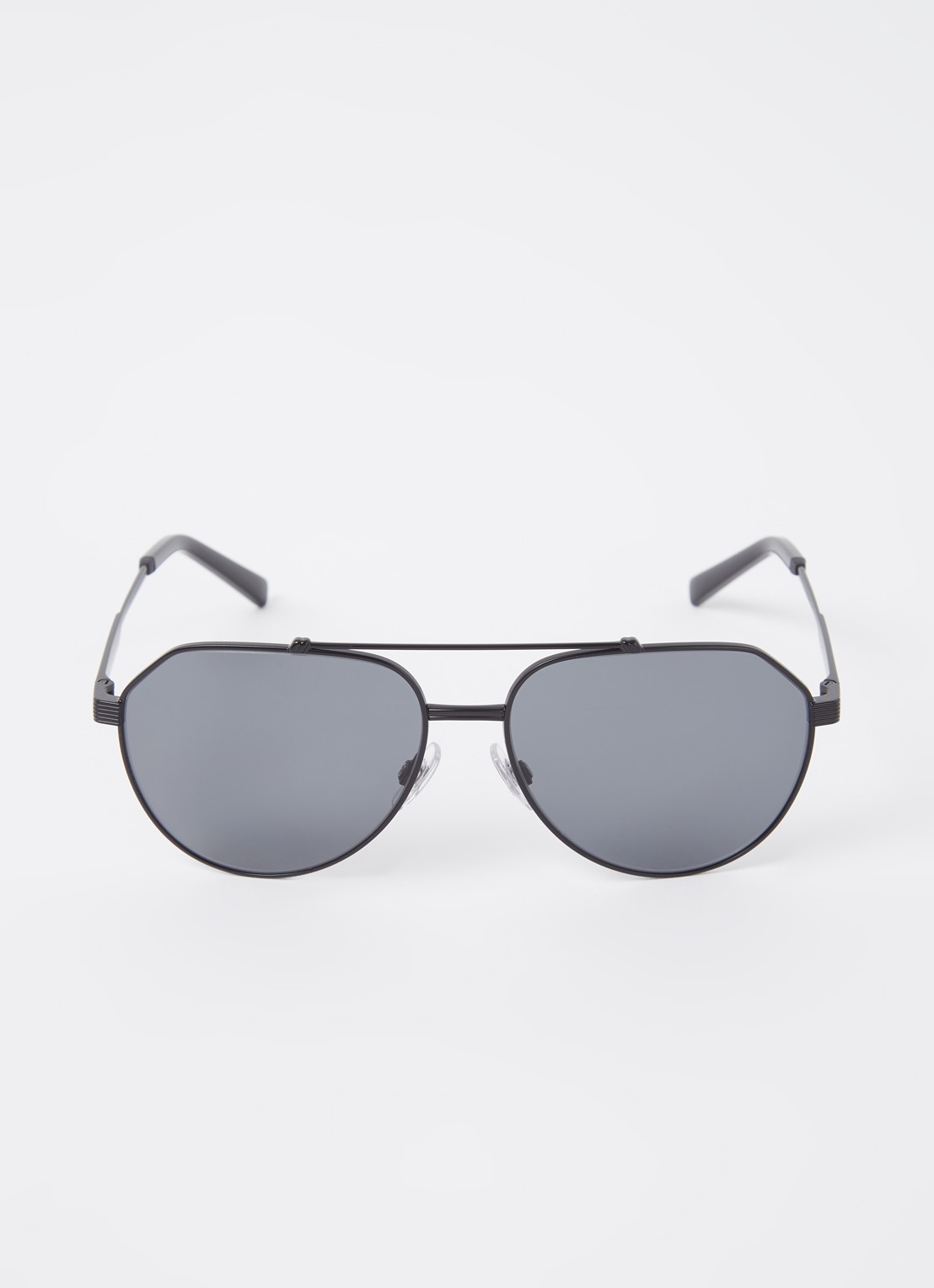 Dolce & Gabbana Piloten zonnebril gepolariseerd DG2288  - voorkant 2 zwart