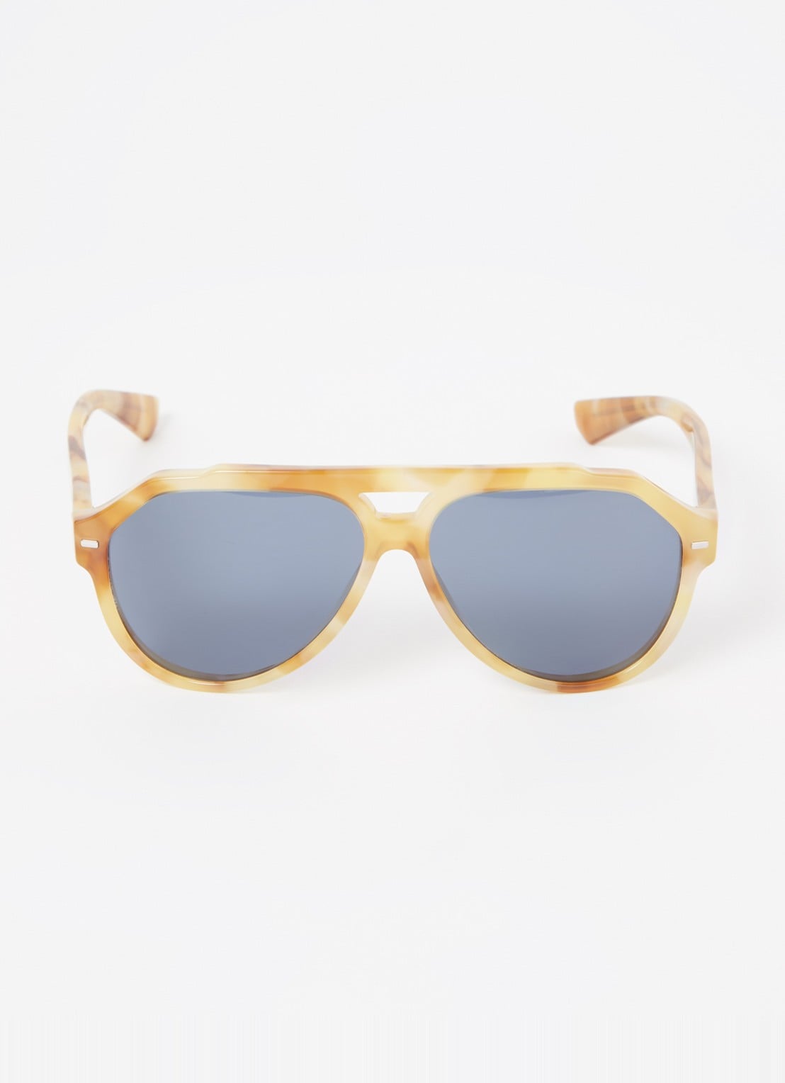 Dolce & Gabbana Piloten zonnebril gepolariseerd DG4452  - detail okergeel