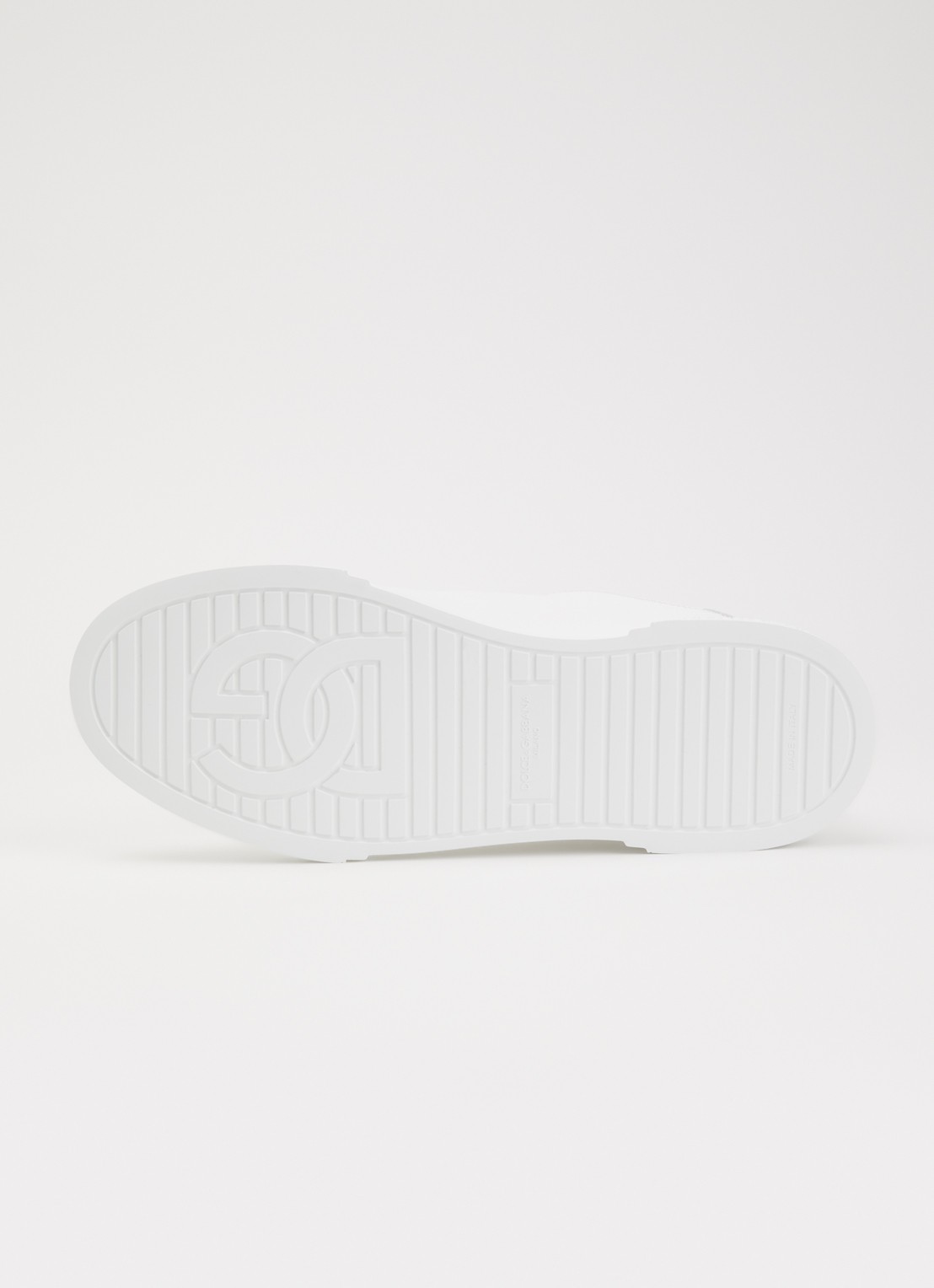 Dolce & Gabbana Portofino sneaker van kalfsleer - detail 5 gebroken wit