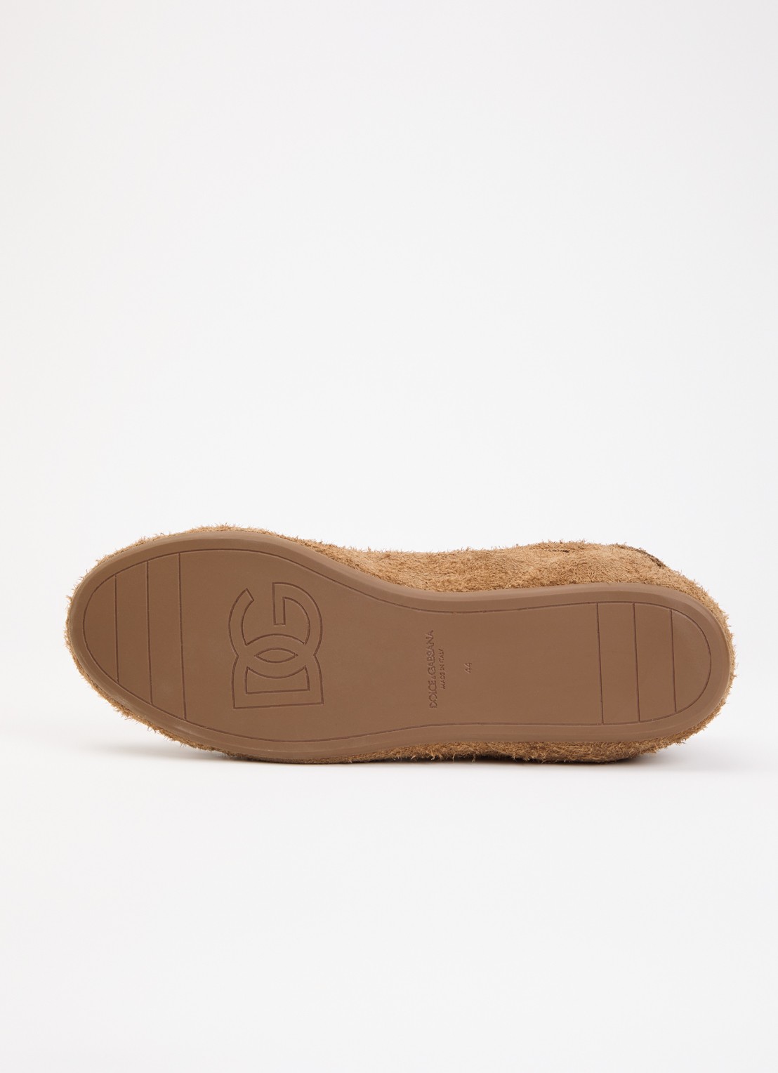 Dolce & Gabbana Portofino sneaker van kalfssuède met logo - detail 3 camel