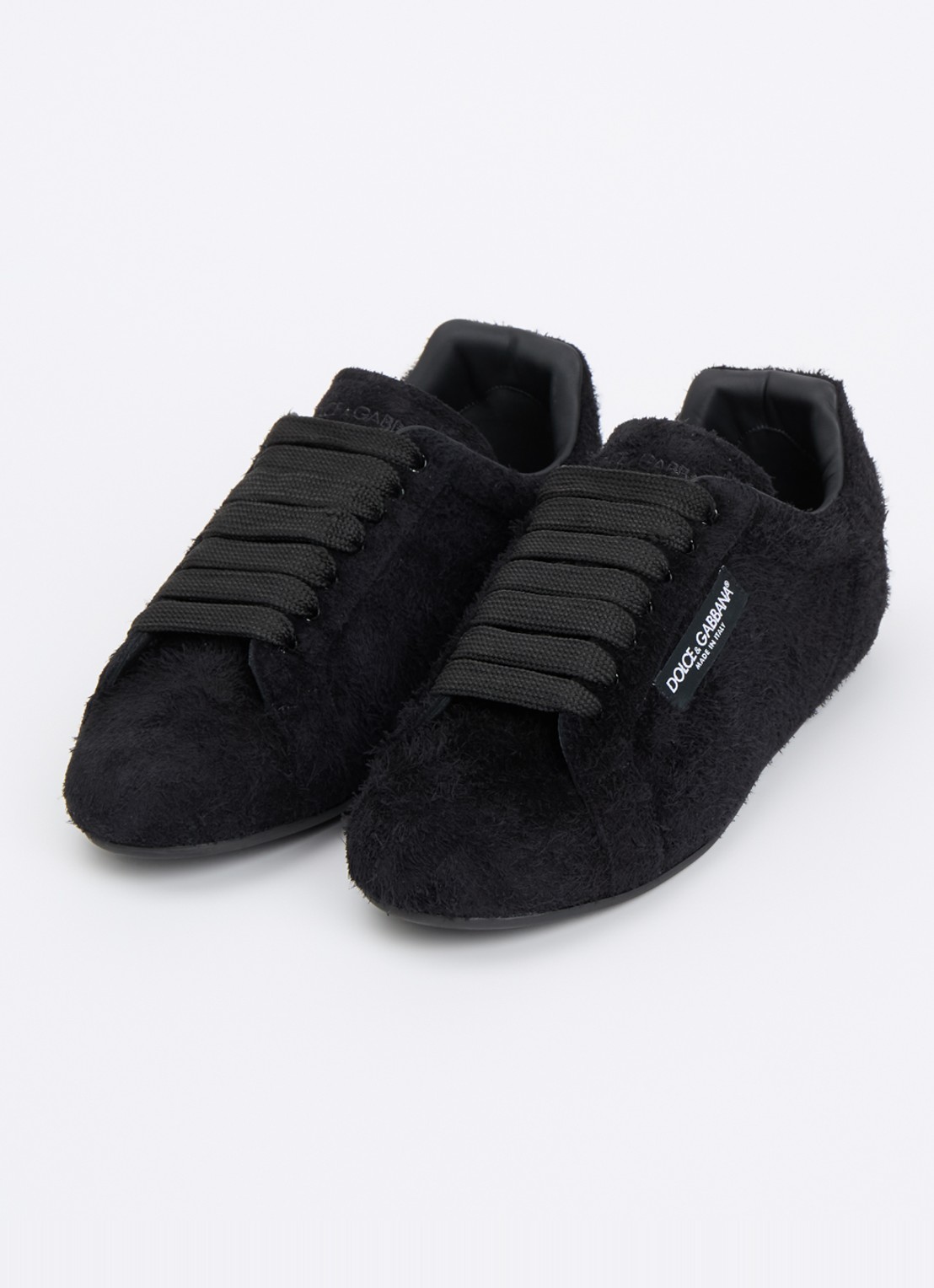 Dolce & Gabbana Portofino Soft sneaker van kalfssuède - detail 3 zwart