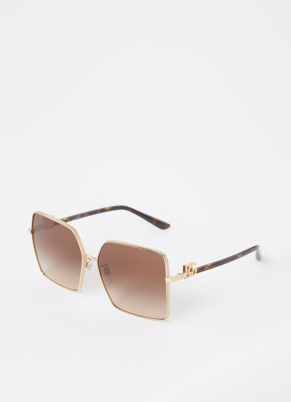 Dolce & Gabbana Retro zonnebril DG2279 - voorkant goud