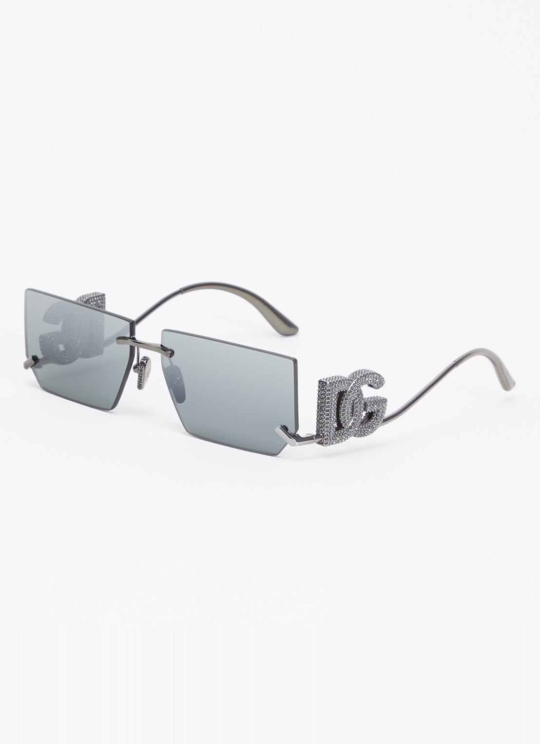 Dolce & Gabbana Retro zonnebril DG2304B - voorkant 4 zilver