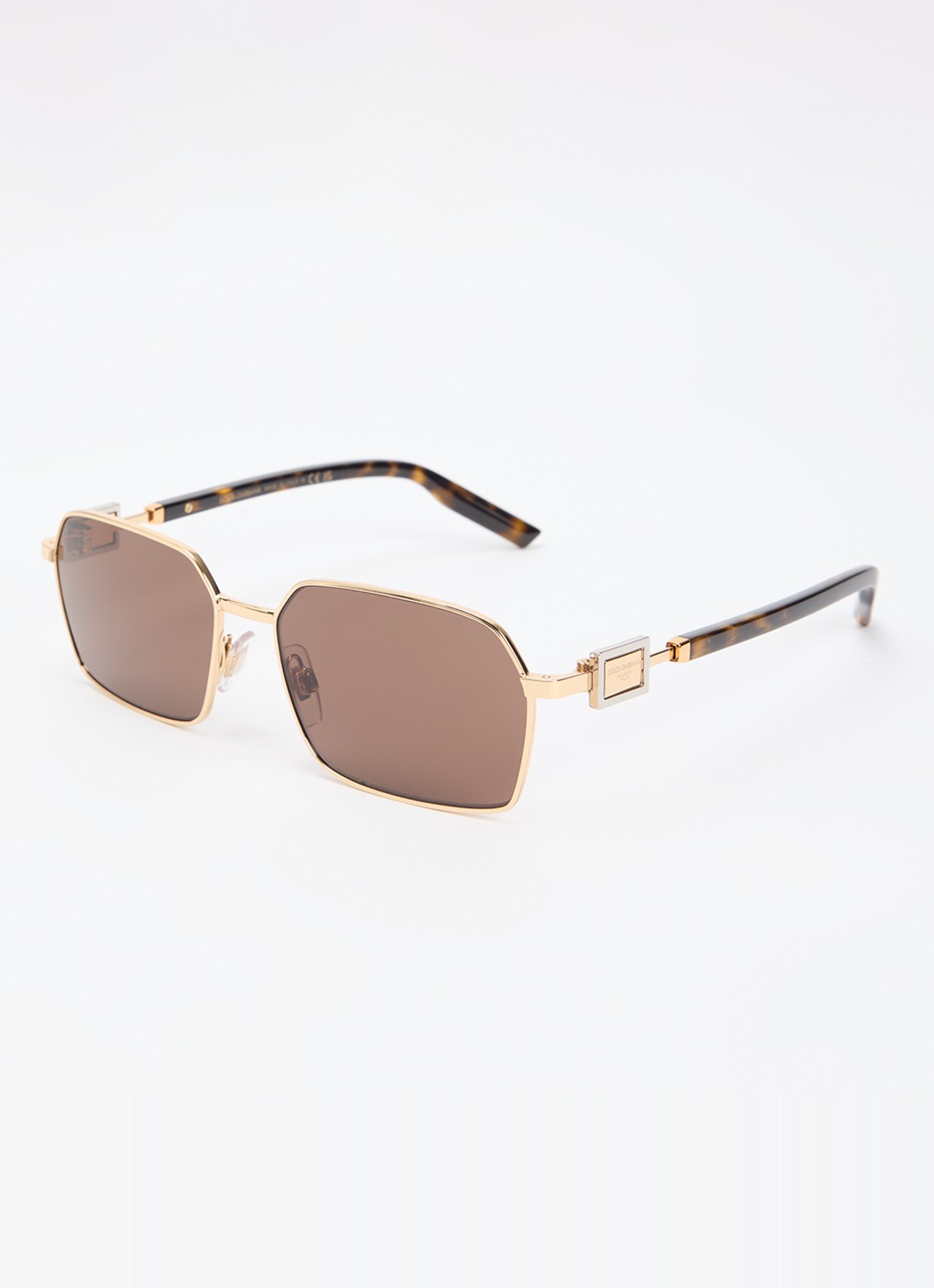Dolce & Gabbana Retro zonnebril DG2316   - voorkant donkerbruin