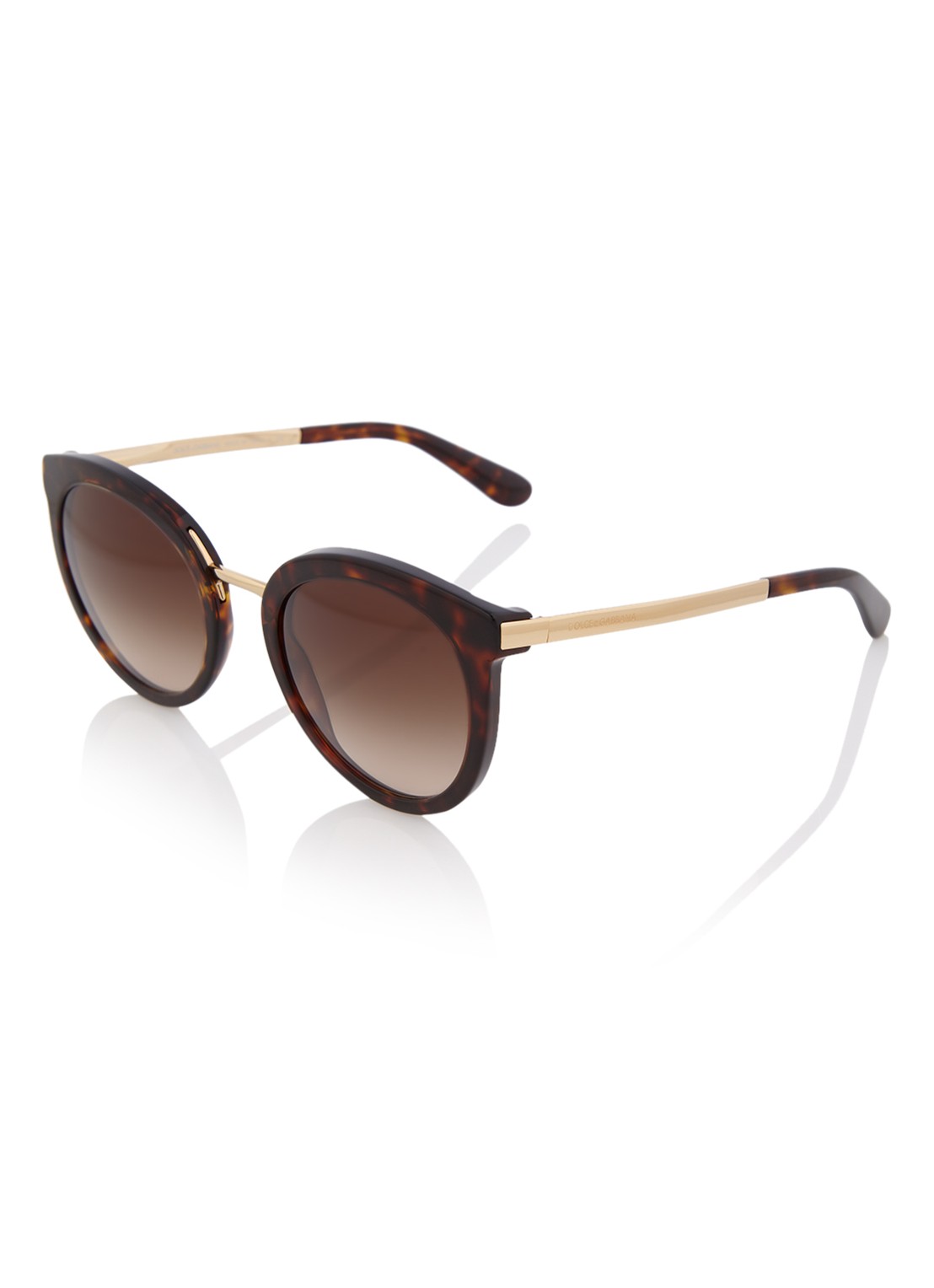 Dolce & Gabbana Retro zonnebril DG4268 - voorkant bruin