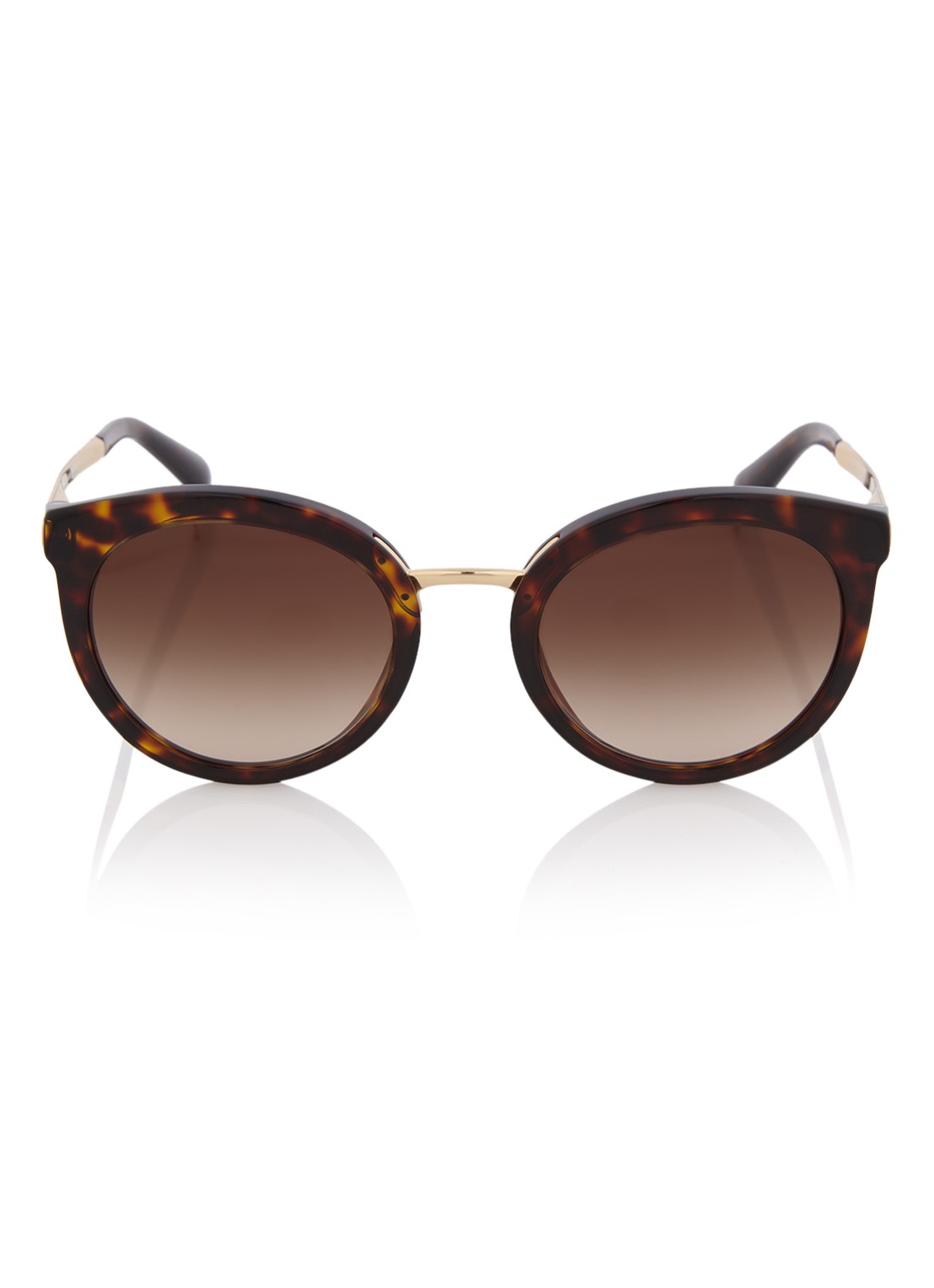Dolce & Gabbana Retro zonnebril DG4268 - voorkant 2 bruin