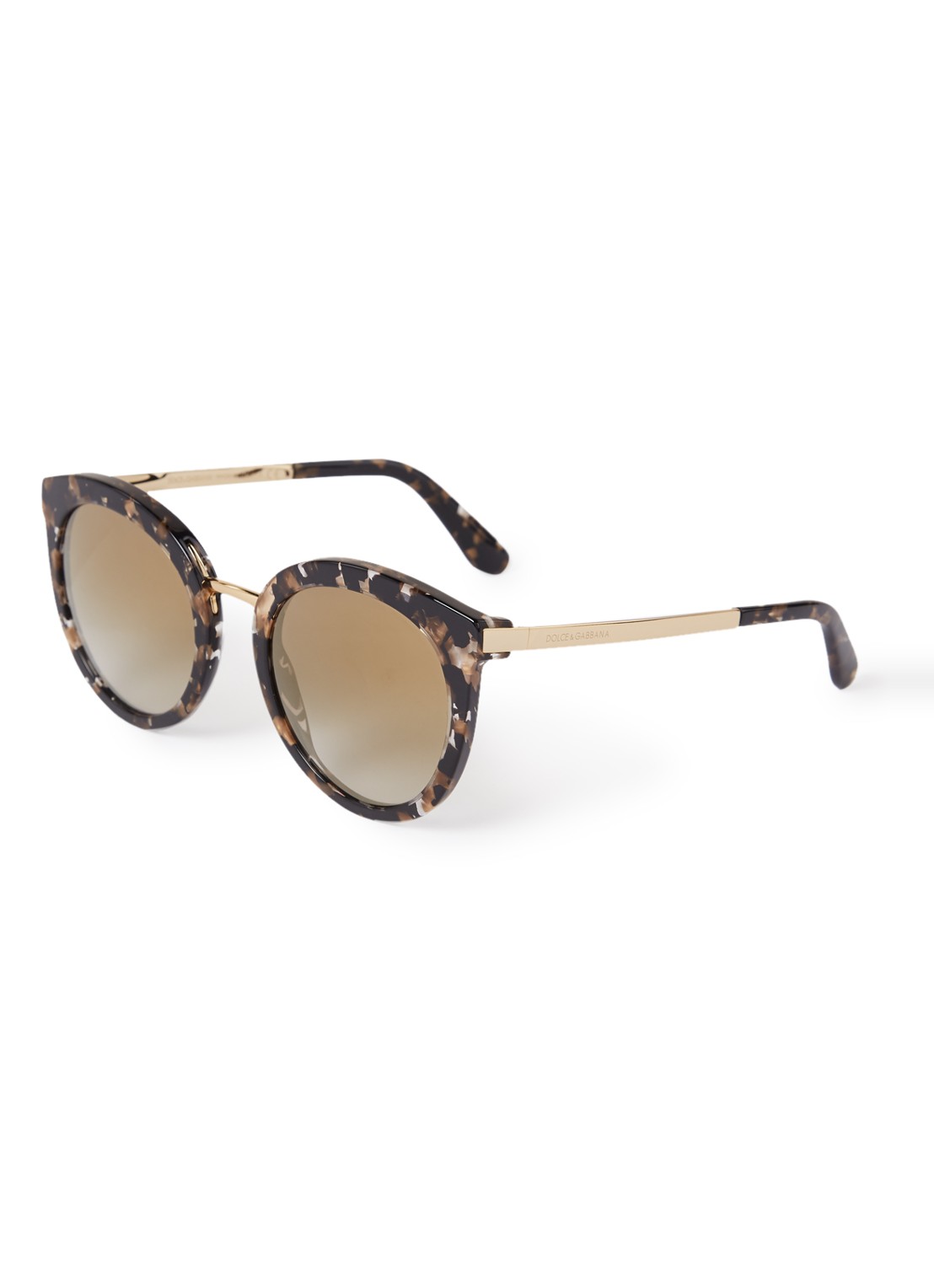 Dolce & Gabbana Retro zonnebril DG4268 - voorkant 3 goud