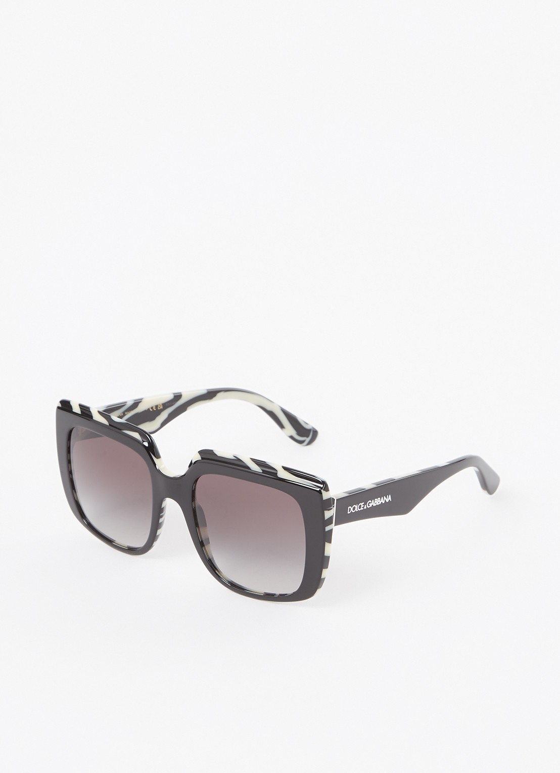 Dolce & Gabbana Retro zonnebril DG4414  - voorkant zwart