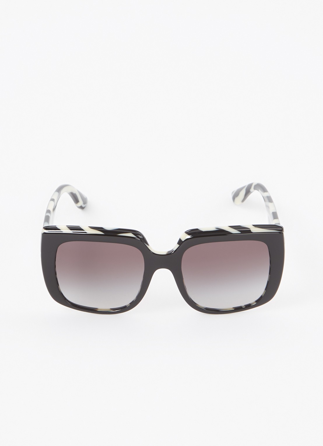 Dolce & Gabbana Retro zonnebril DG4414  - voorkant 2 zwart