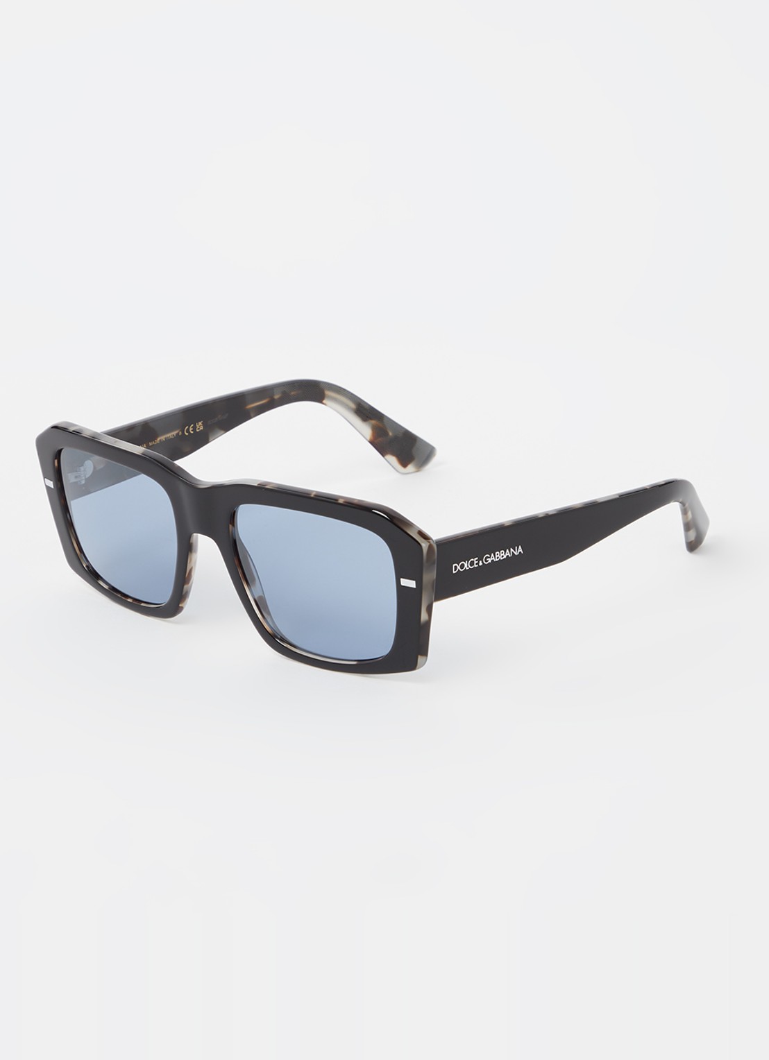 Dolce & Gabbana Retro zonnebril DG4430 - voorkant zwart