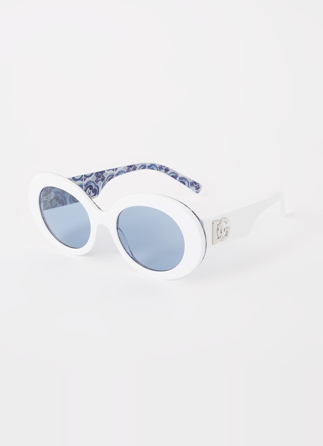 Dolce & Gabbana Retro zonnebril DG4448 - voorkant 4 wit