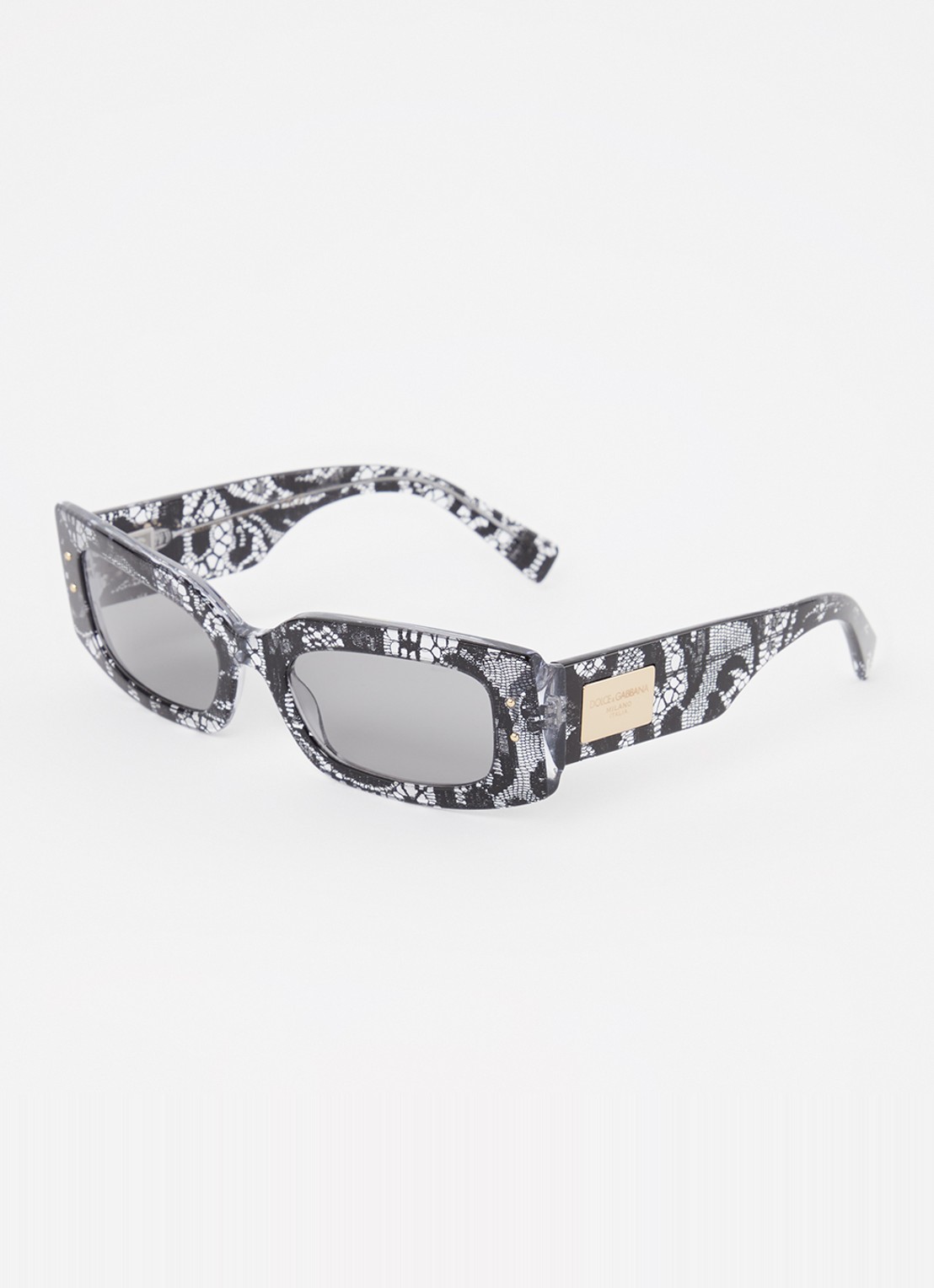 Dolce & Gabbana Retro zonnebril DG4479 - voorkant zwart