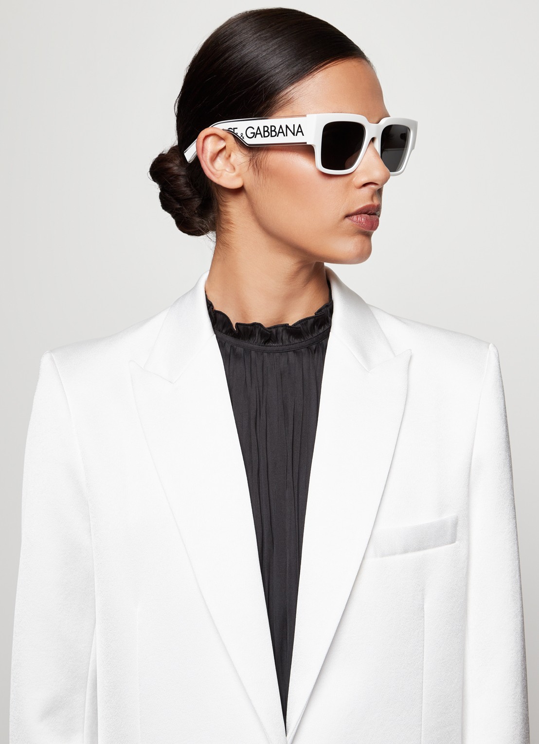 Dolce & Gabbana Retro zonnebril DG6184 - voorkant 5 wit
