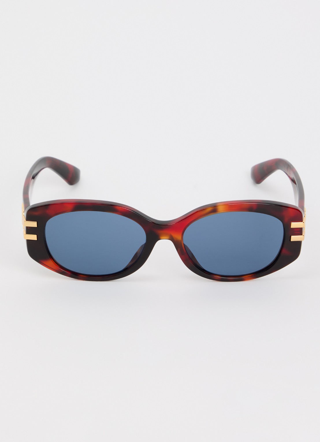Dolce & Gabbana Retro zonnebril DX4014 - detail roodbruin