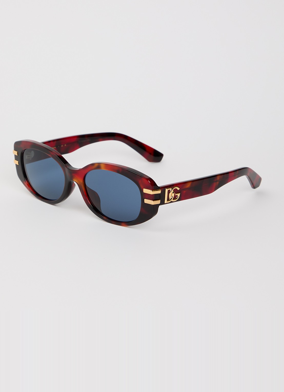 Dolce & Gabbana Retro zonnebril DX4014 - voorkant 4 roodbruin