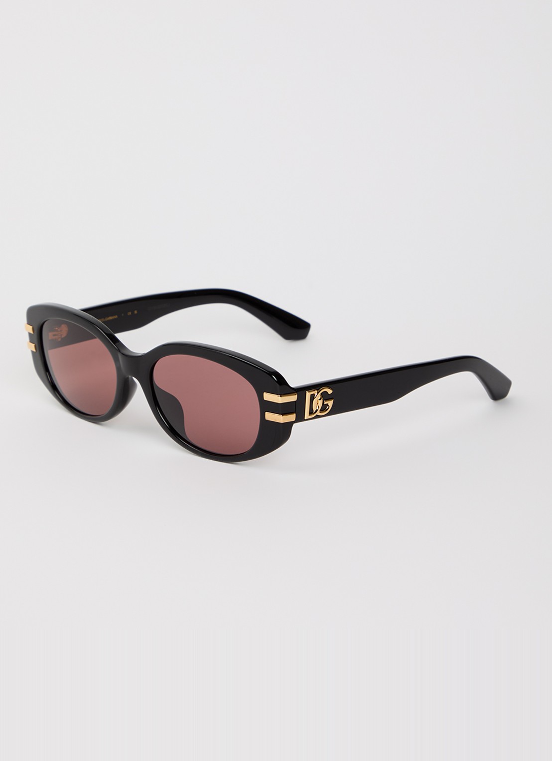 Dolce & Gabbana Retro zonnebril DX4014 - voorkant 4 zwart