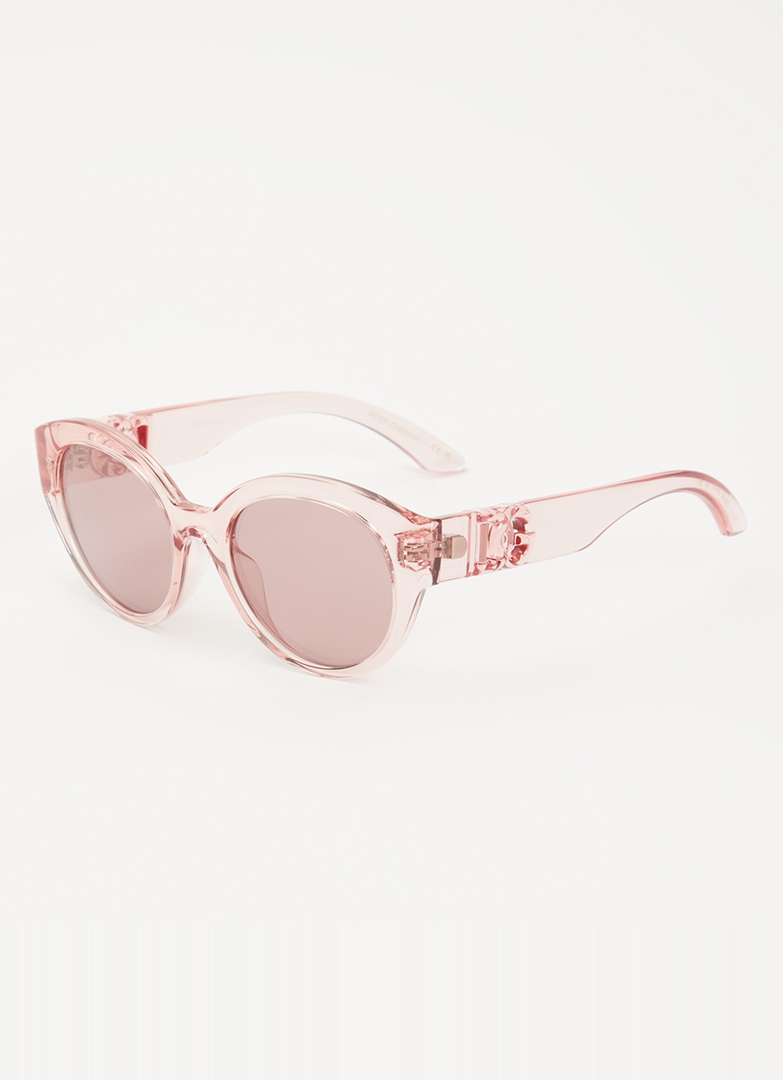 Dolce & Gabbana Retro zonnebril DX6010 - voorkant lichtroze