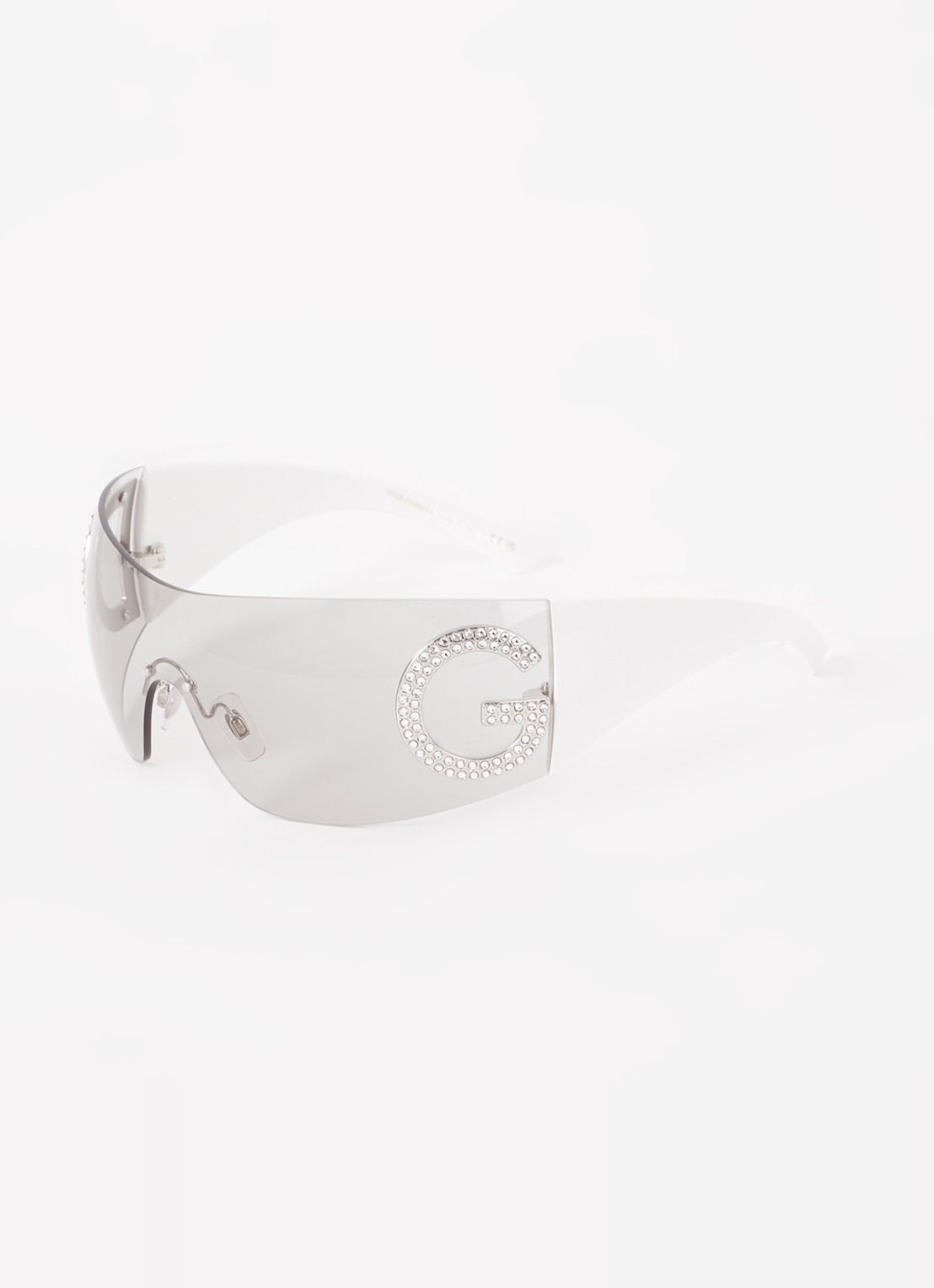 Dolce & Gabbana Shield zonnebril DG2298B  - voorkant wit