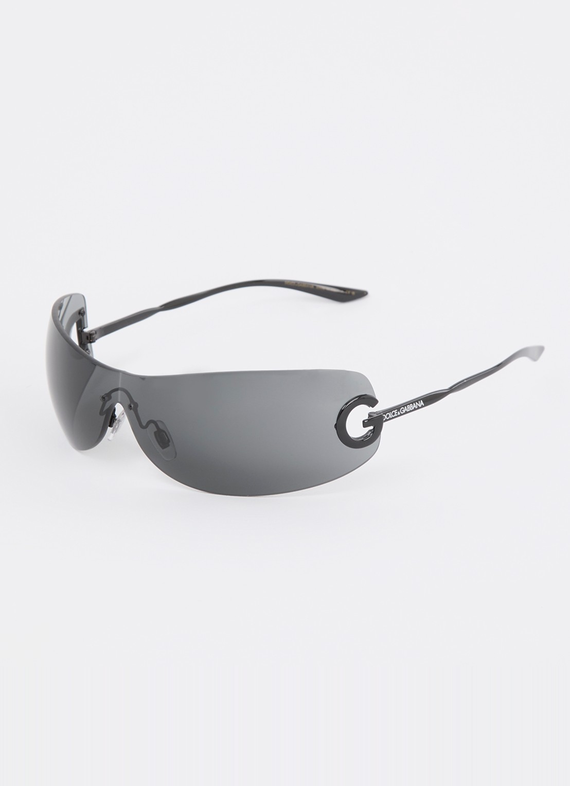 Dolce & Gabbana Shield zonnebril DG2308   - voorkant 4 zwart