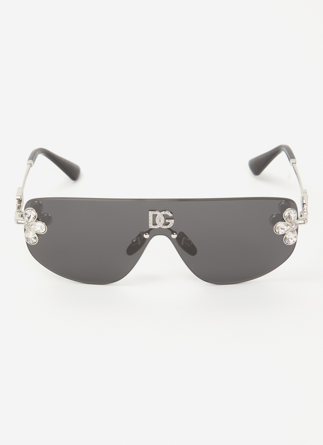Dolce & Gabbana Shield zonnebril DG2333B - detail zilver