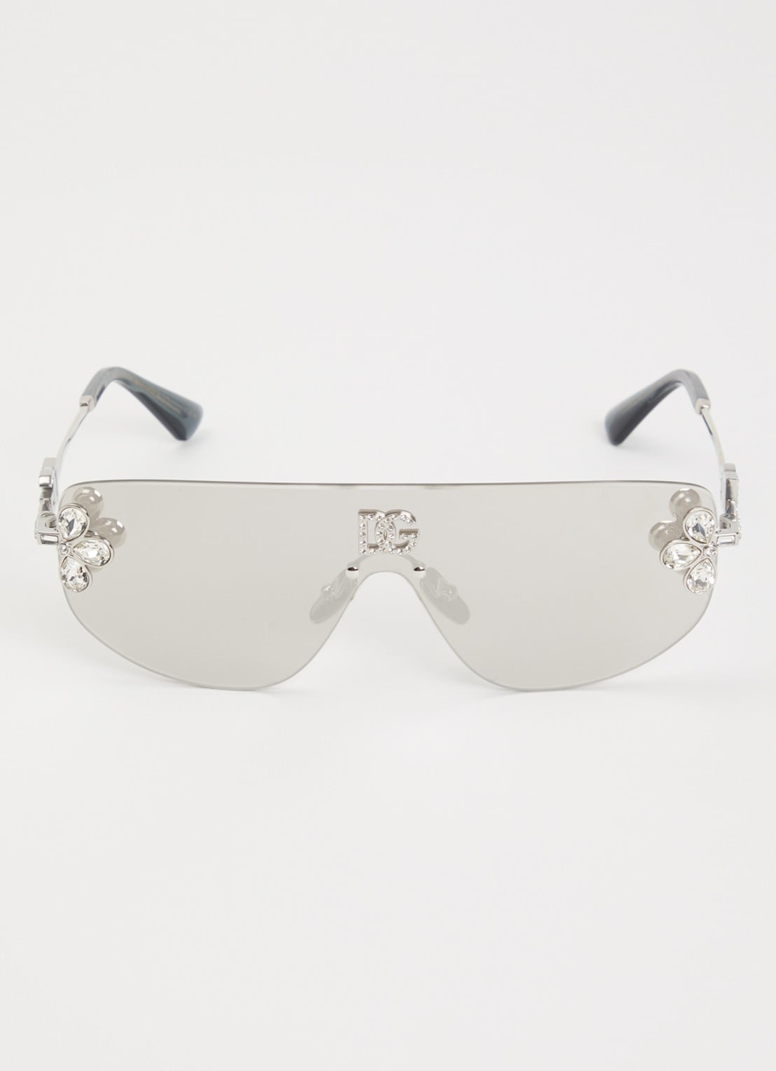 Dolce & Gabbana Shield zonnebril DG2333B - detail 2 zilver