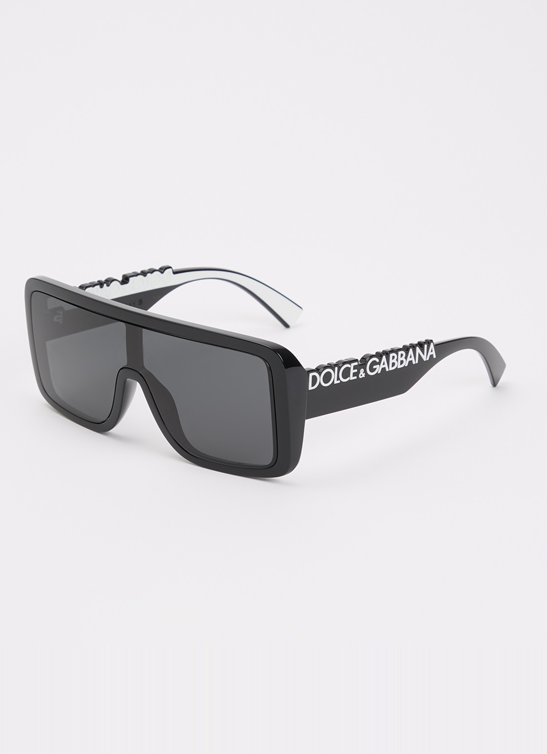 Dolce & Gabbana Shield zonnebril DG6204 - voorkant zwart