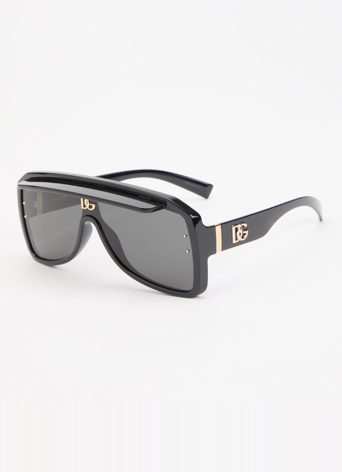 Dolce & Gabbana Shield zonnebril DG6205 - voorkant 4 donkergrijs