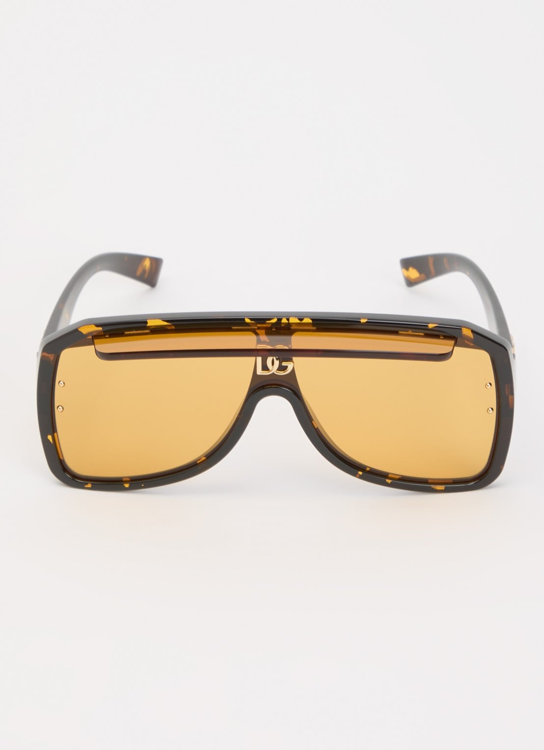 Dolce & Gabbana Shield zonnebril DG6205 - detail bruin