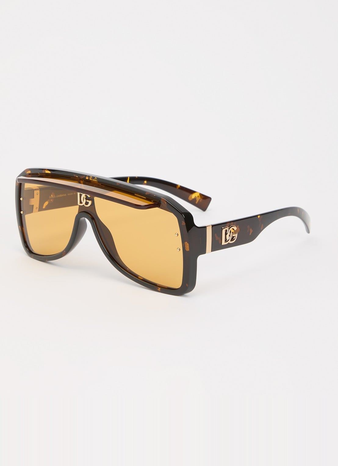 Dolce & Gabbana Shield zonnebril DG6205 - voorkant 4 bruin