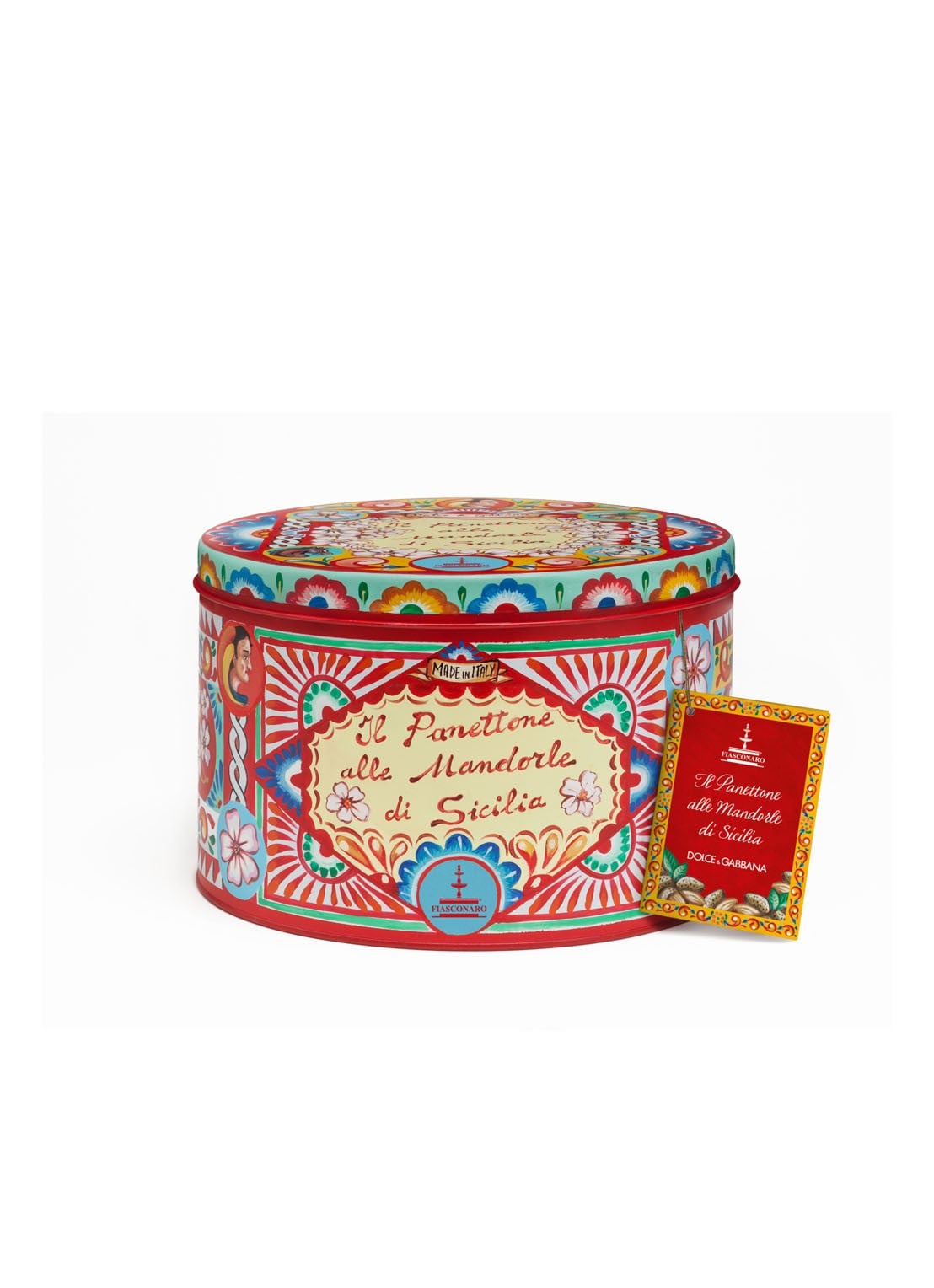 Dolce & Gabbana Siciliaanse amandelen Panettone in bewaarblik 1kg - assorti - voorkant 3 undefined