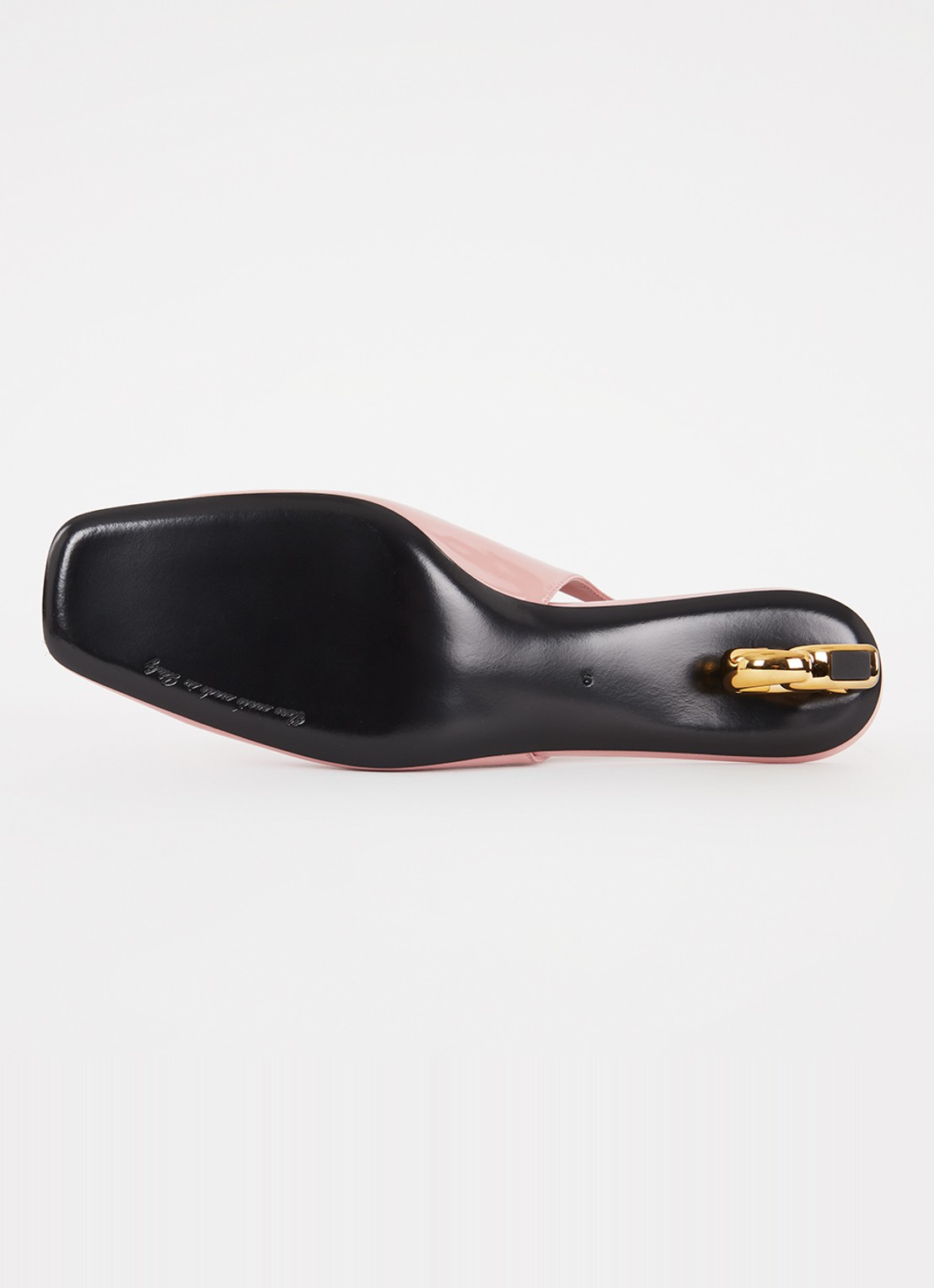 Dolce & Gabbana Slingback van kalfsleer met lakfinish - detail 6 zalmroze