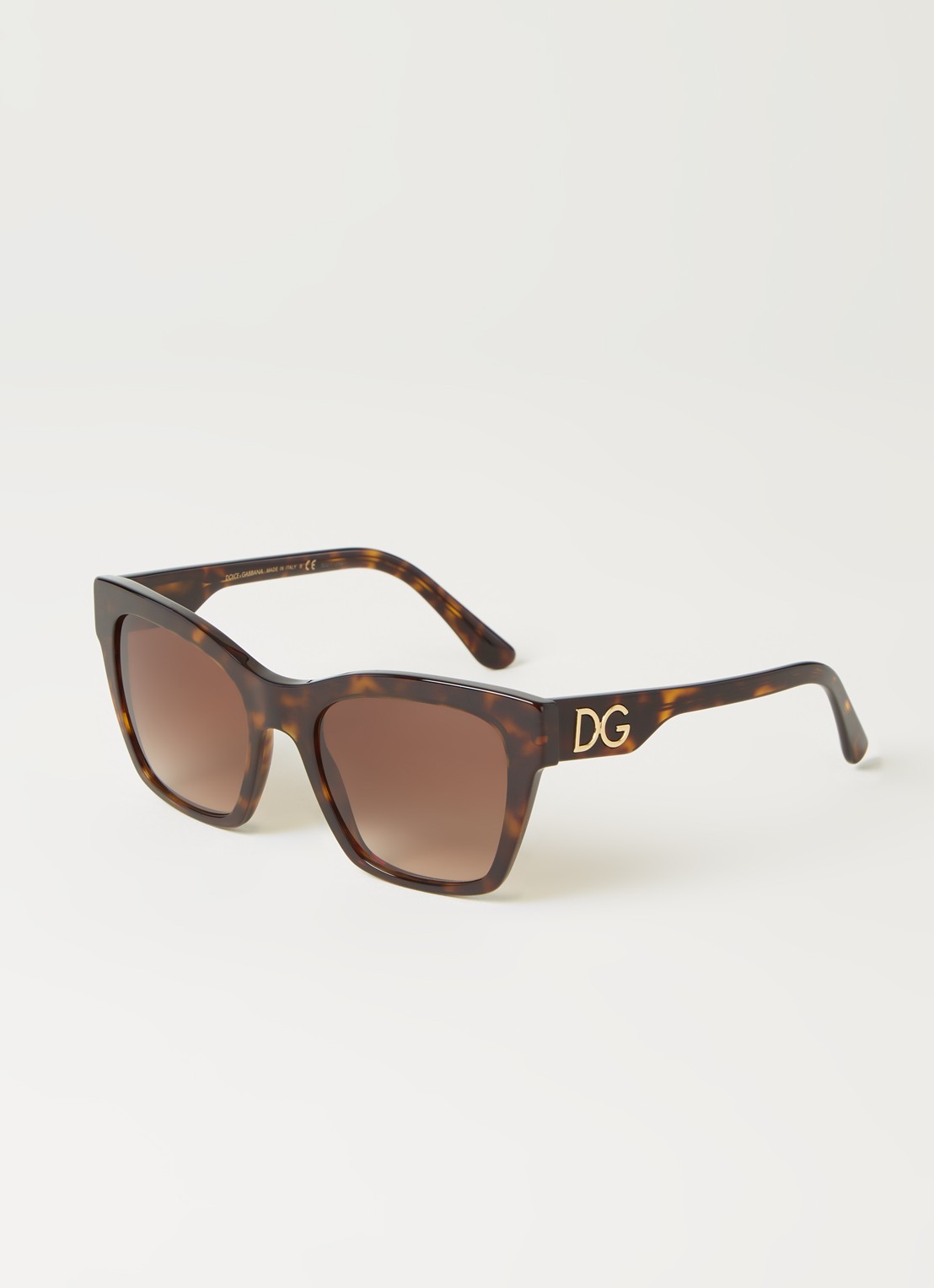 Dolce & Gabbana Wayfarer zonnebril DG4384 - voorkant bruin
