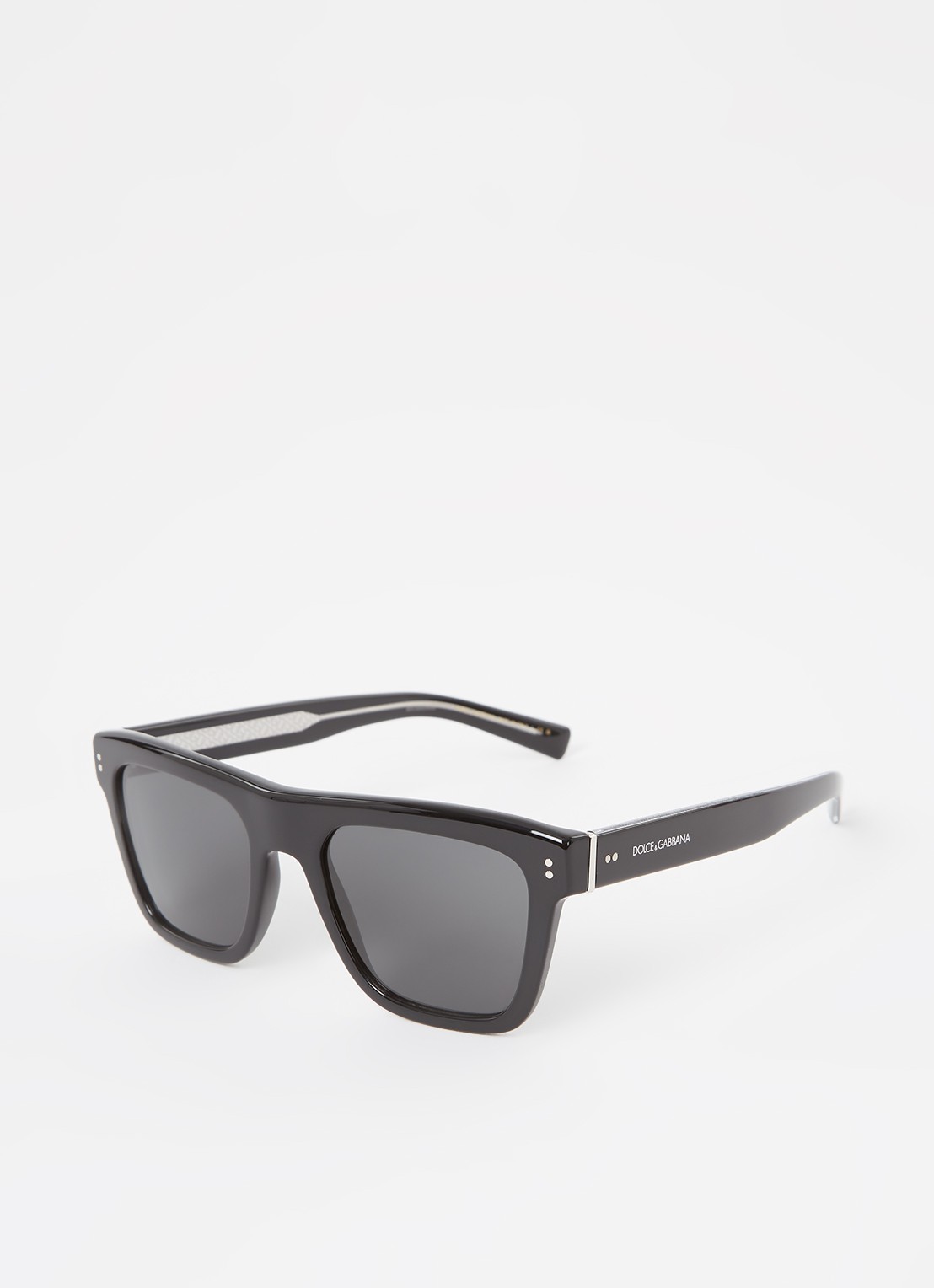 Dolce & Gabbana Wayfarer zonnebril DG4420  - voorkant zwart