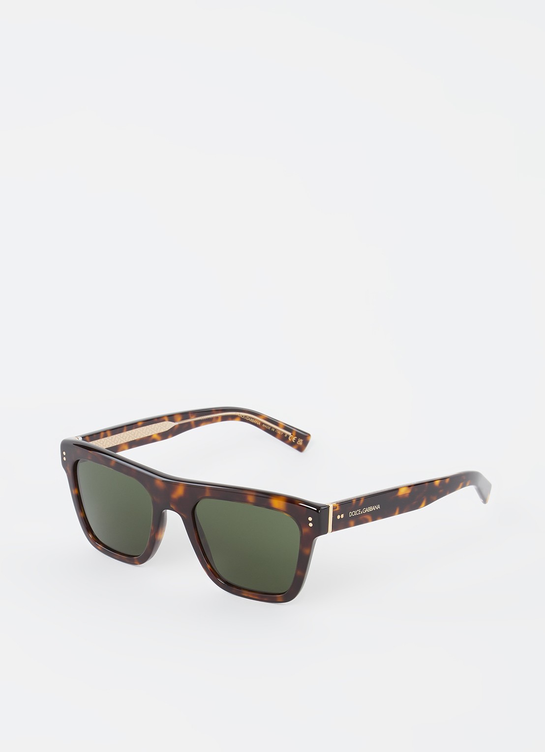 Dolce & Gabbana Wayfarer zonnebril DG4420  - voorkant 3 donkerbruin