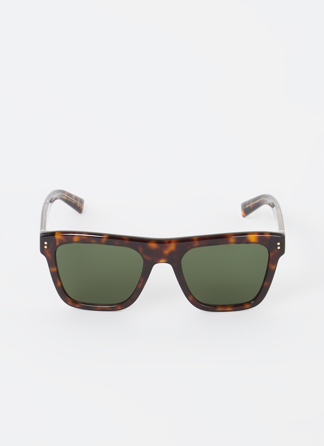 Dolce & Gabbana Wayfarer zonnebril DG4420  - voorkant 4 donkerbruin