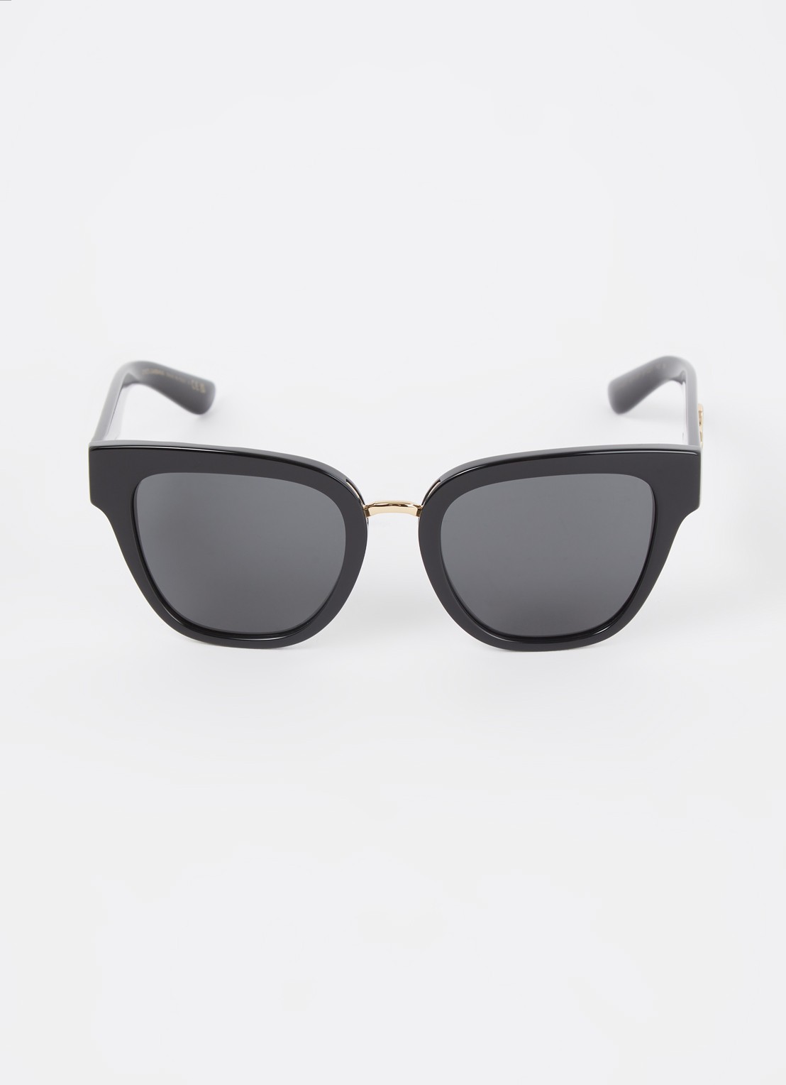 Dolce & Gabbana Wayfarer zonnebril DG4437 - detail 3 zwart