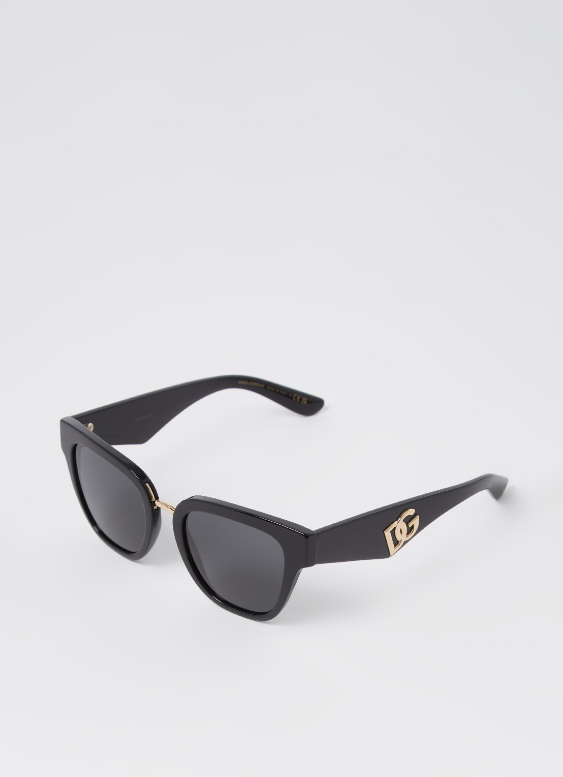 Dolce & Gabbana Wayfarer zonnebril DG4437 - voorkant zwart