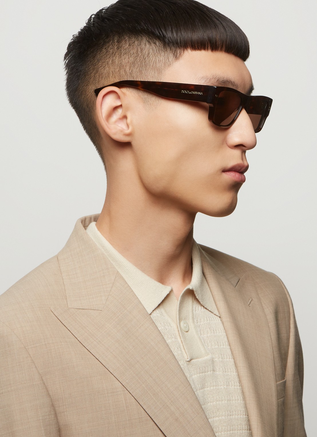 Dolce & Gabbana Wayfarer zonnebril DG4451 - voorkant 5 bruin