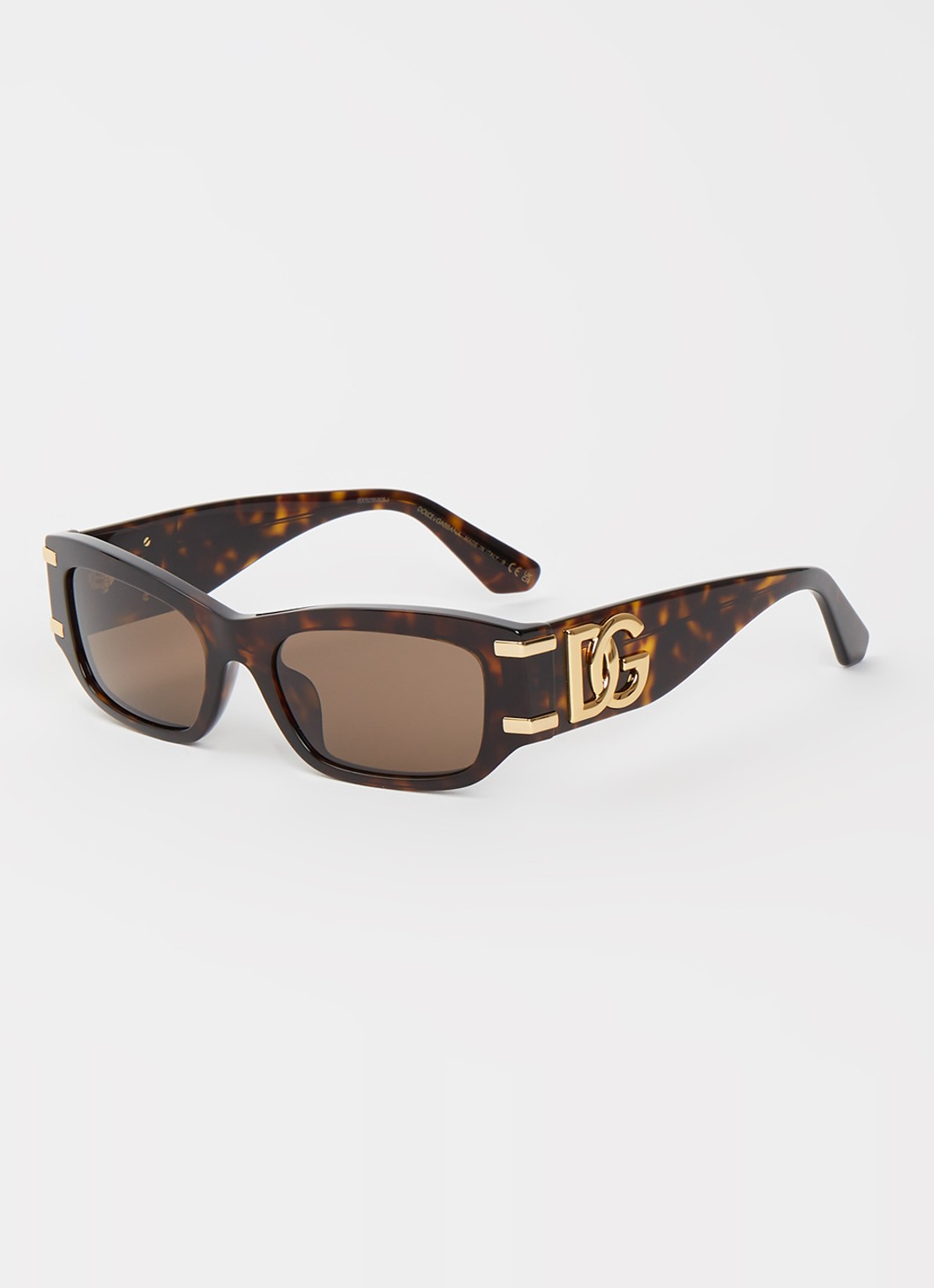 Dolce & Gabbana Wayfarer zonnebril DG4564 - voorkant donkerbruin
