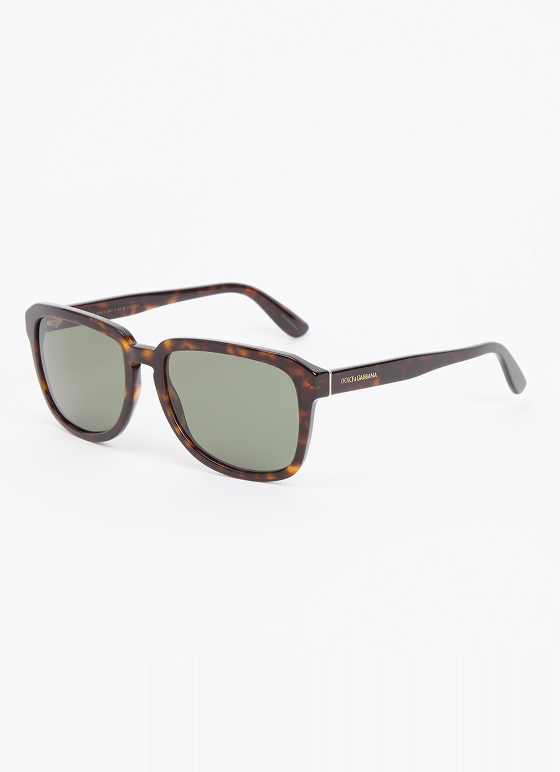 Dolce & Gabbana Wayfarer zonnebril gepolariseerd DG4566 - voorkant bruin