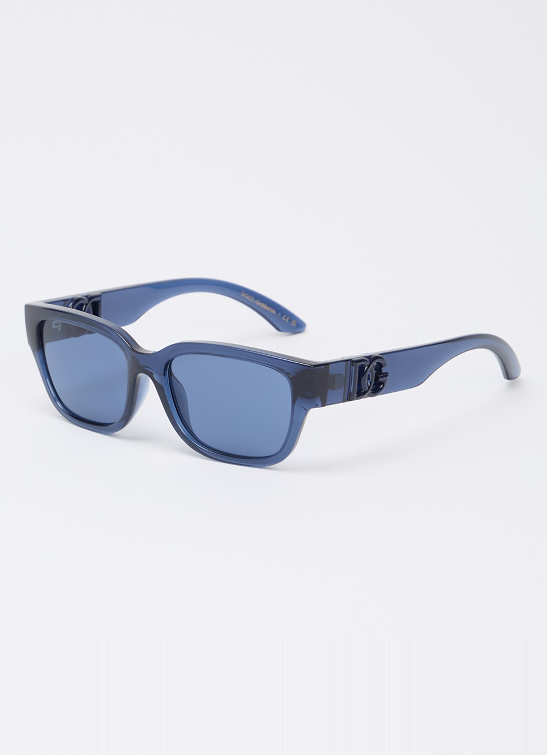 Dolce & Gabbana Wayfarer zonnebril RB3925 - voorkant donkerblauw