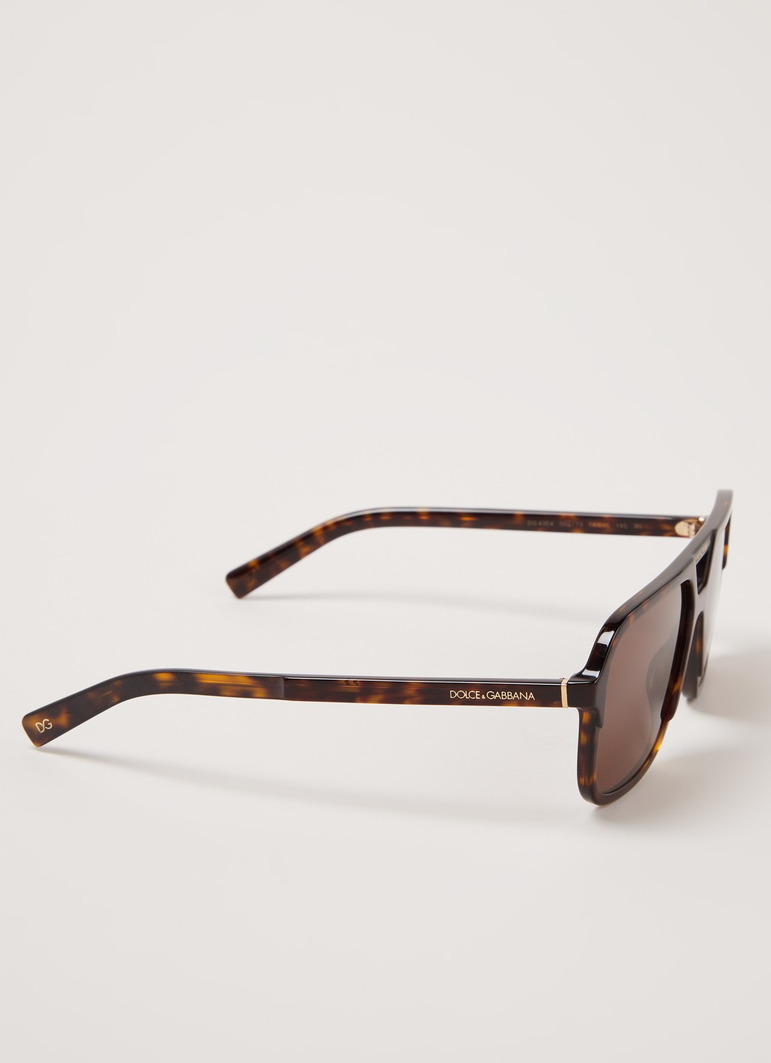Dolce & Gabbana Zonnebril DG4354 - detail 4 donkerbruin