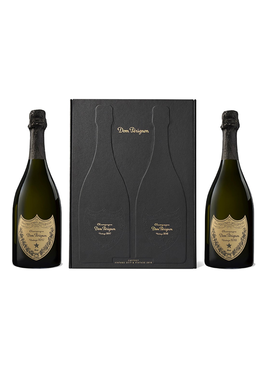 Dom Pérignon Duo Vintage 2017 + 2018 champagne 2 x 75 cl - voorkant undefined